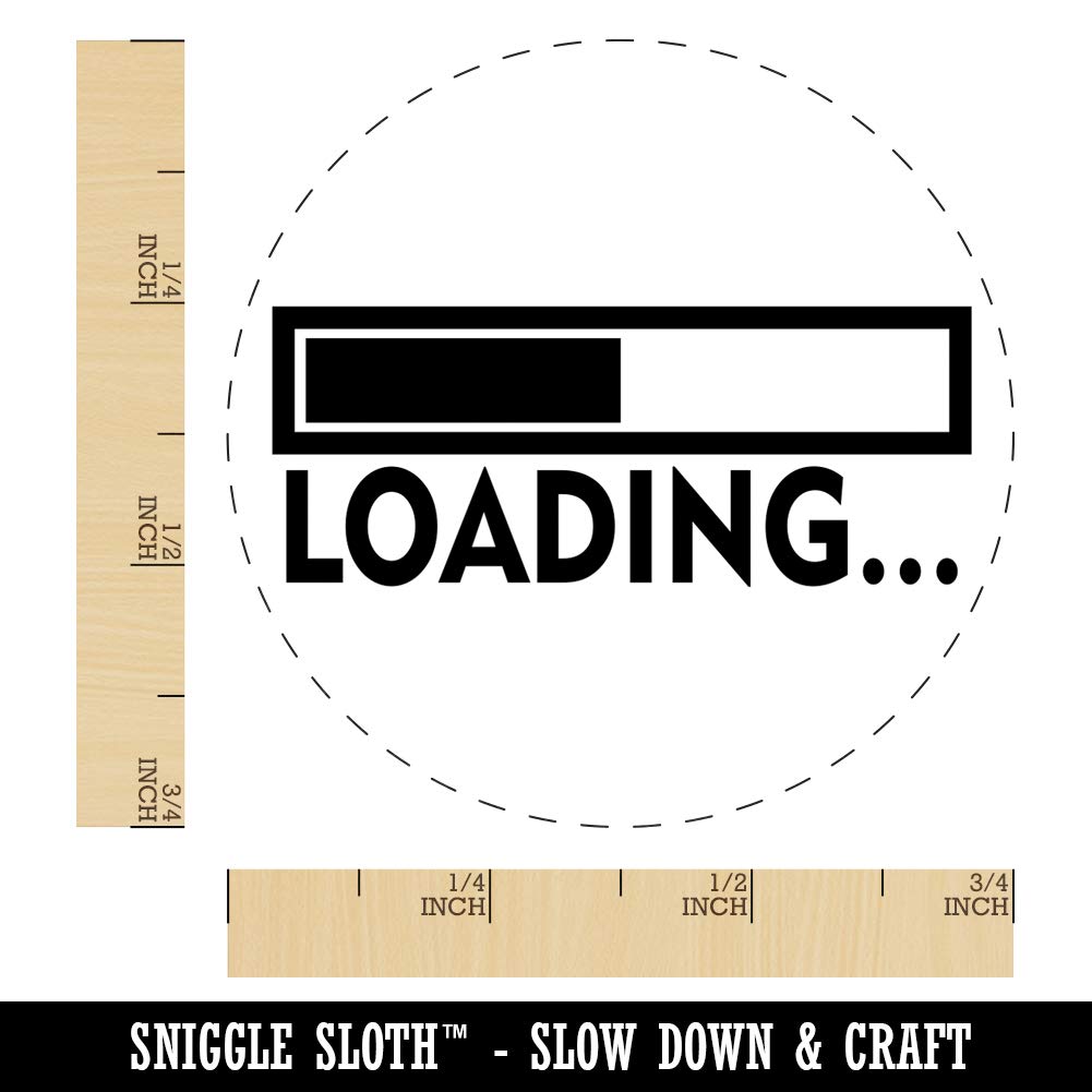 Funny Slow Lazy Rubber Stamp for Crafting, Planners, and DIY Projects - 3/4 Inch Small Stamp - Perfect for Journals, Scrapbooking, and Office Pranking