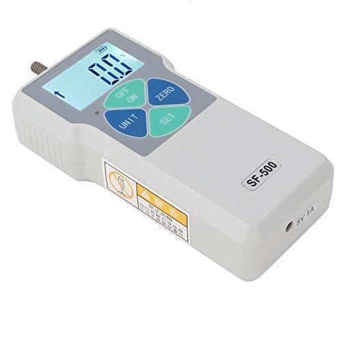 SF-500 Digital Force Gauge Kit 500N Capacity - Push Pull Tester Dynamometer with LCD Display (100-240V, US Plug) - Perfect for Material Testing, Quality Control & Industrial Applications