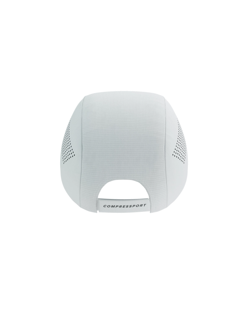 Compressport Unisex Pro Racing Cap - Lightweight Breathable Running Hat for Men & Women - White - Perfect for Marathon, Cycling, and Outdoor Sports