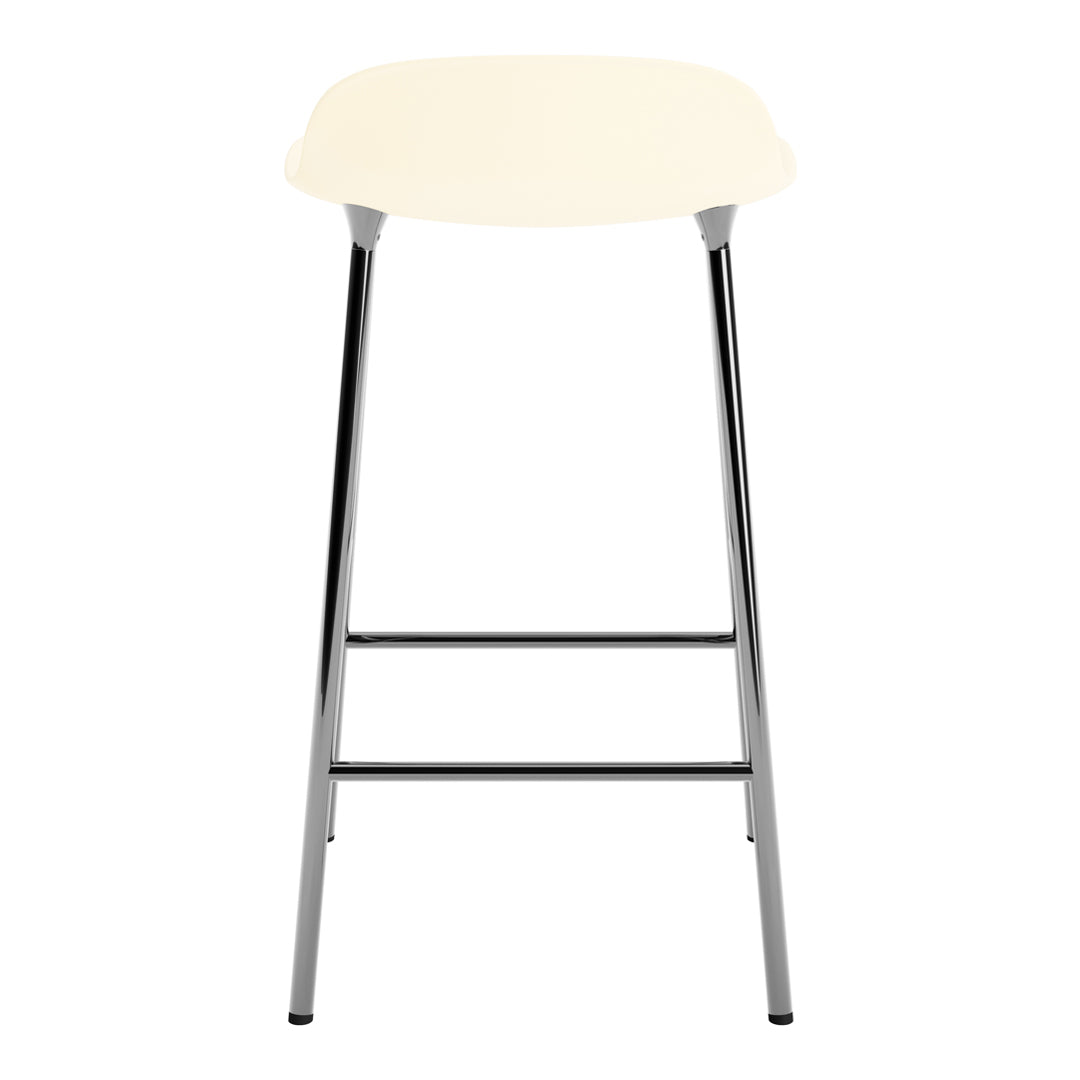 Modern Metal Leg Form Counter Stool - Bar Stool for Kitchen Island, Breakfast Nook & Home Decor