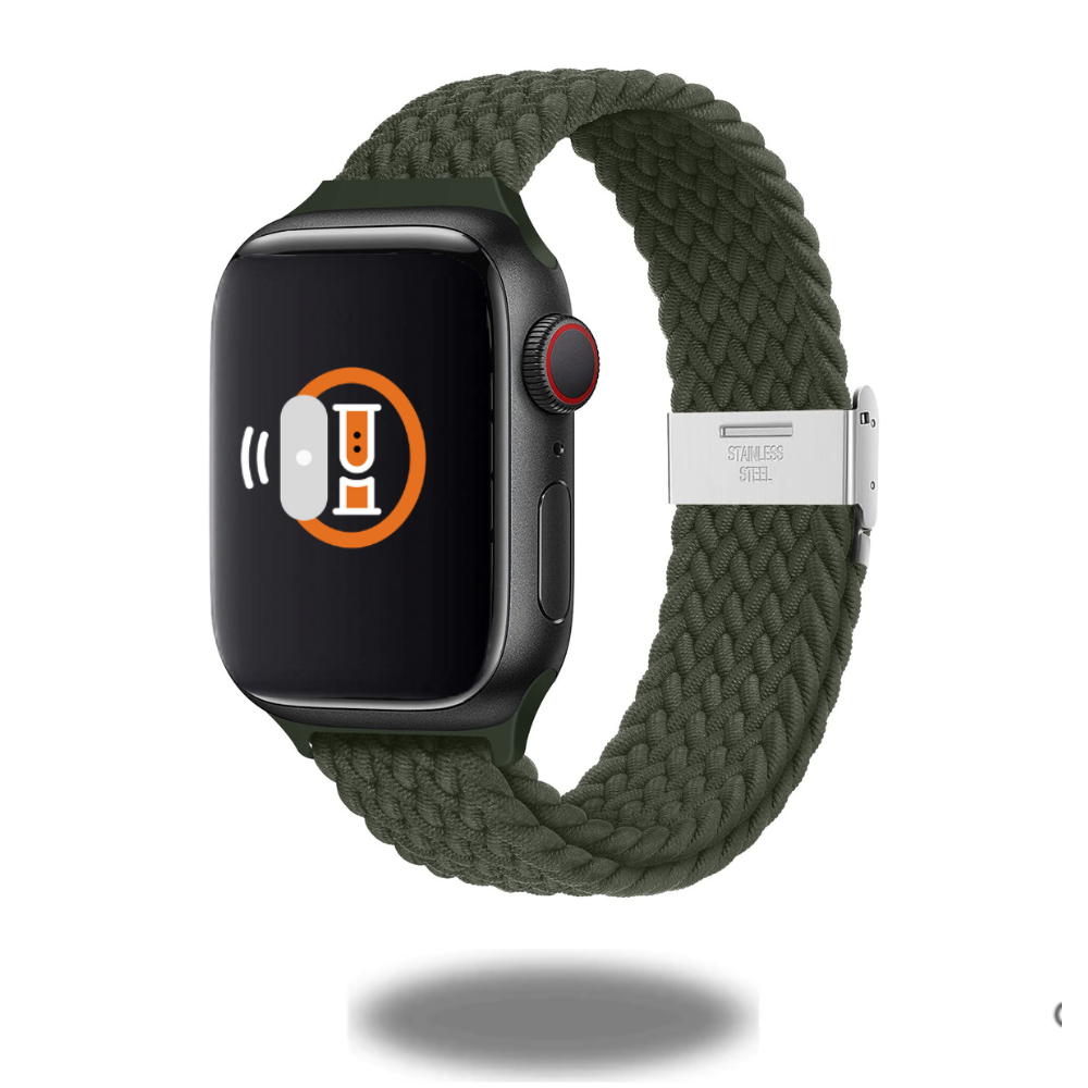 Adjustable Slim Braided Solo Loop Strap - Comfortable & Stylish Watch Band for Apple Watch - Perfect for Workouts, Running & Everyday Wear