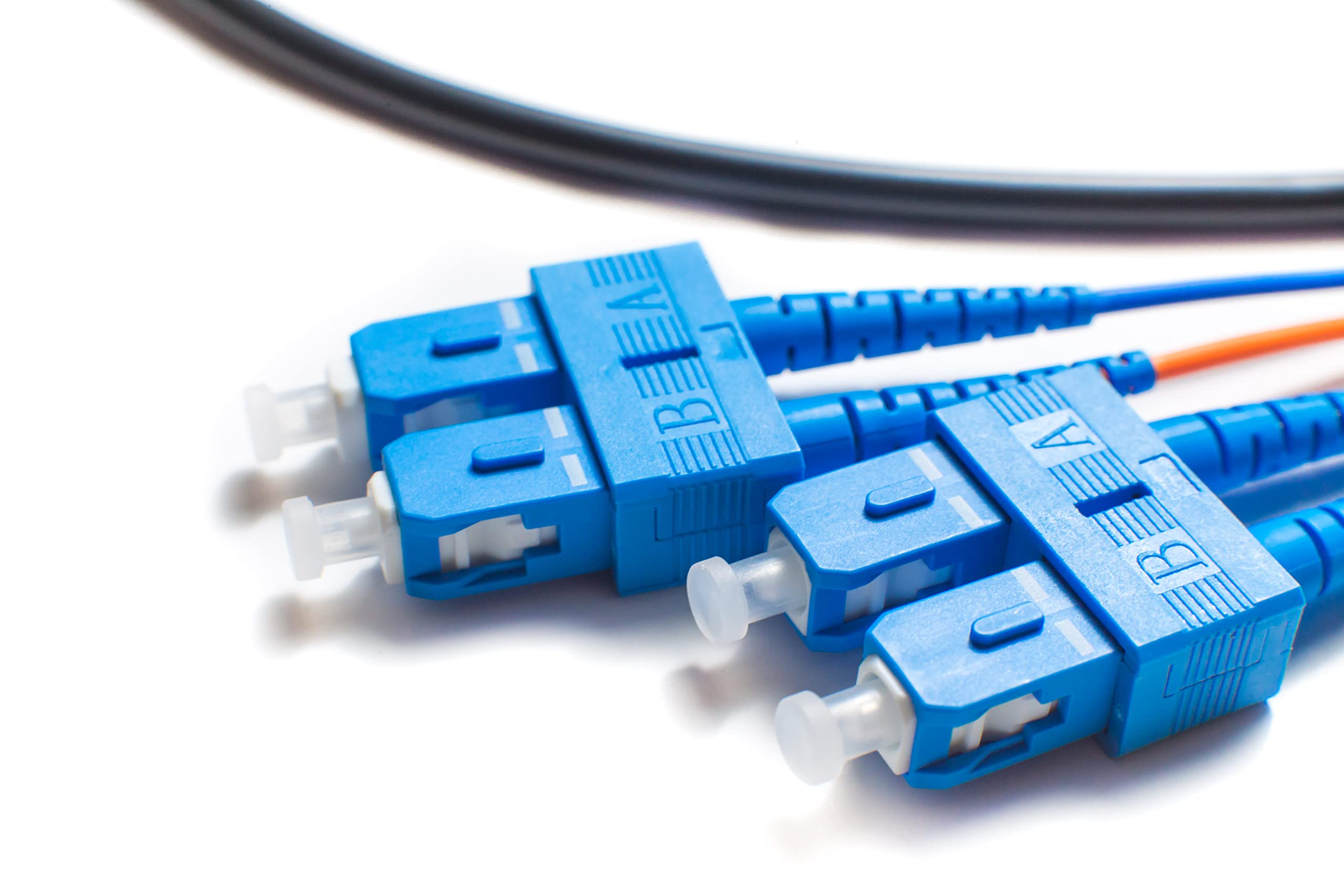 100M OS2 SC-SC Fiber Optic Cable - Indoor/Outdoor Duplex 9/125 Single Mode Jumper (328ft) | Length Options 0.5M-300M | SMF SC-SC DX Black | Perfect for Data Centers, Telecom Networks & High-Speed Internet Connections
