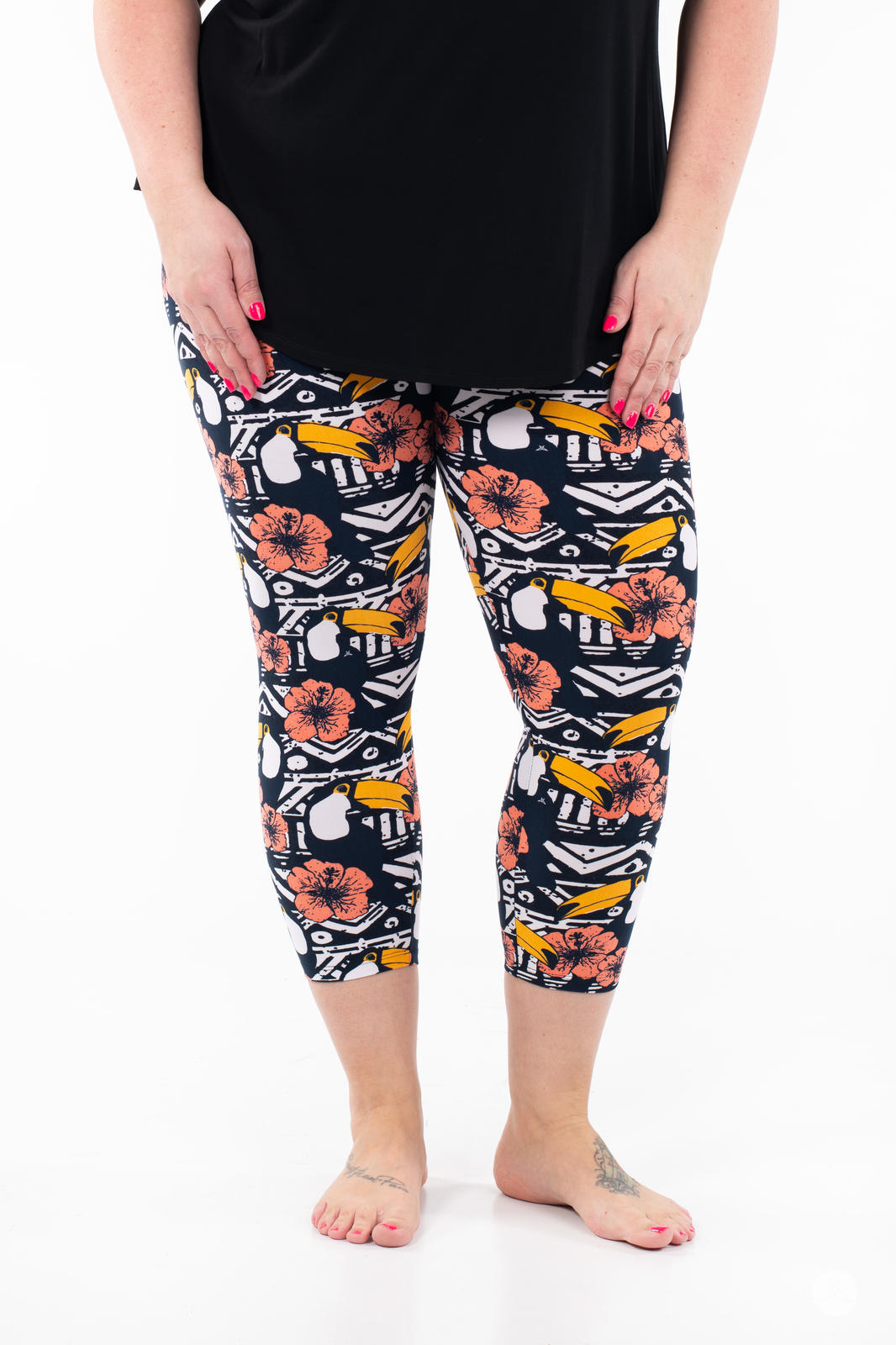Toucan Tango Crops - Women's Comfortable Casual Crop Tops for Summer | Perfect for Beach, Yoga & Everyday Wear