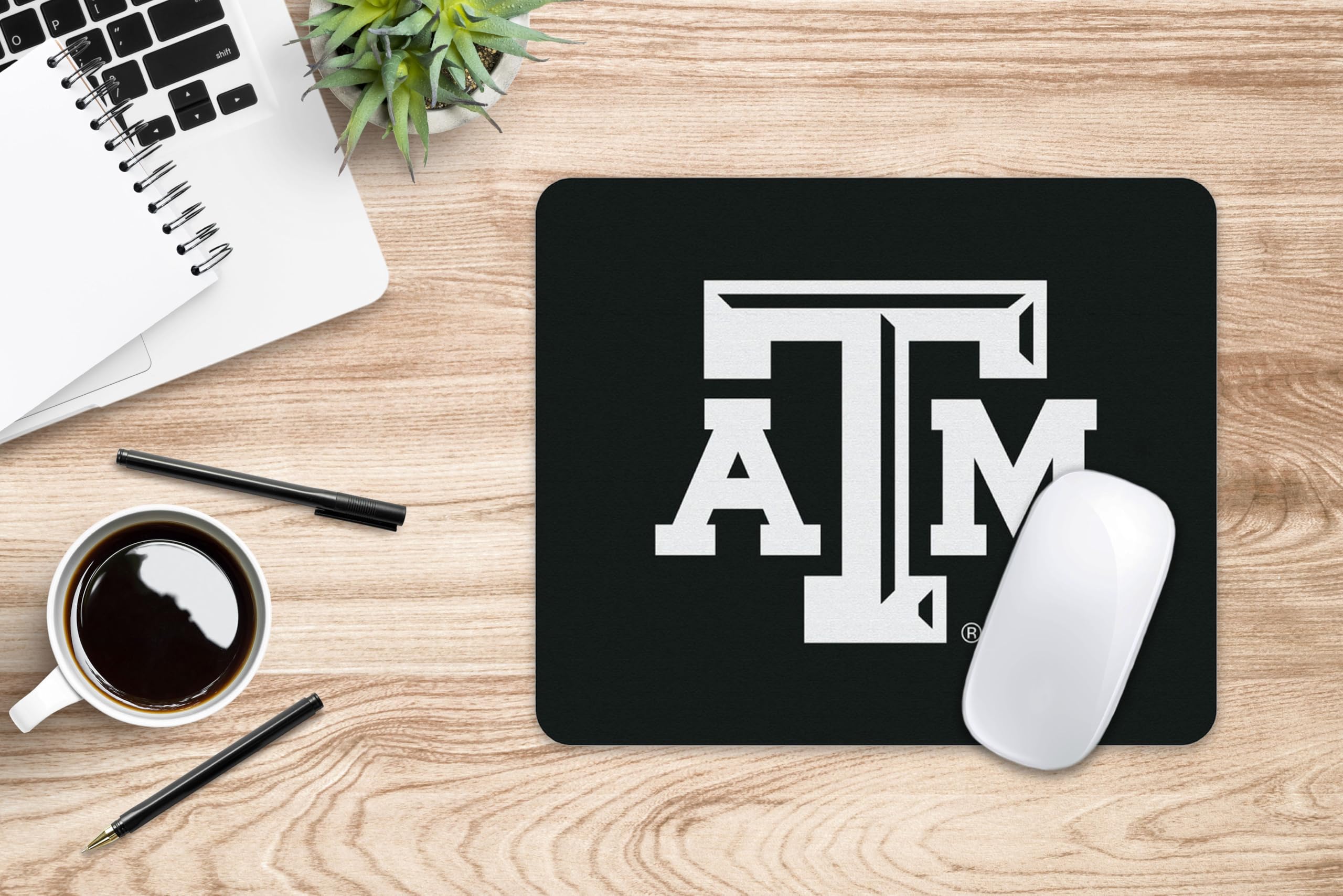 Texas A&M University Mouse Pad - Non-Slip Fabric Gaming & Office Desk Mat with Aggie Mascot Design for Computer, Laptop & Workstation Use