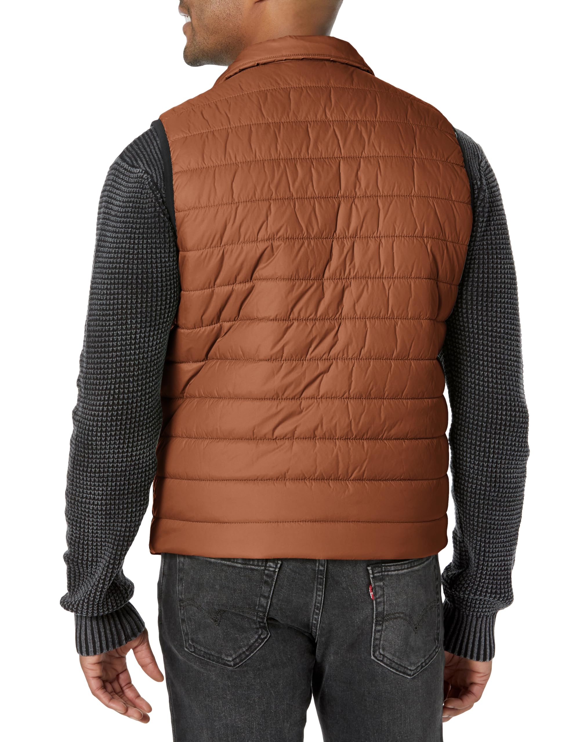 HUGO Men's Stand Collar Puffer Vest - Lightweight Winter Jacket for Outdoor Activities, Hiking & Casual Wear