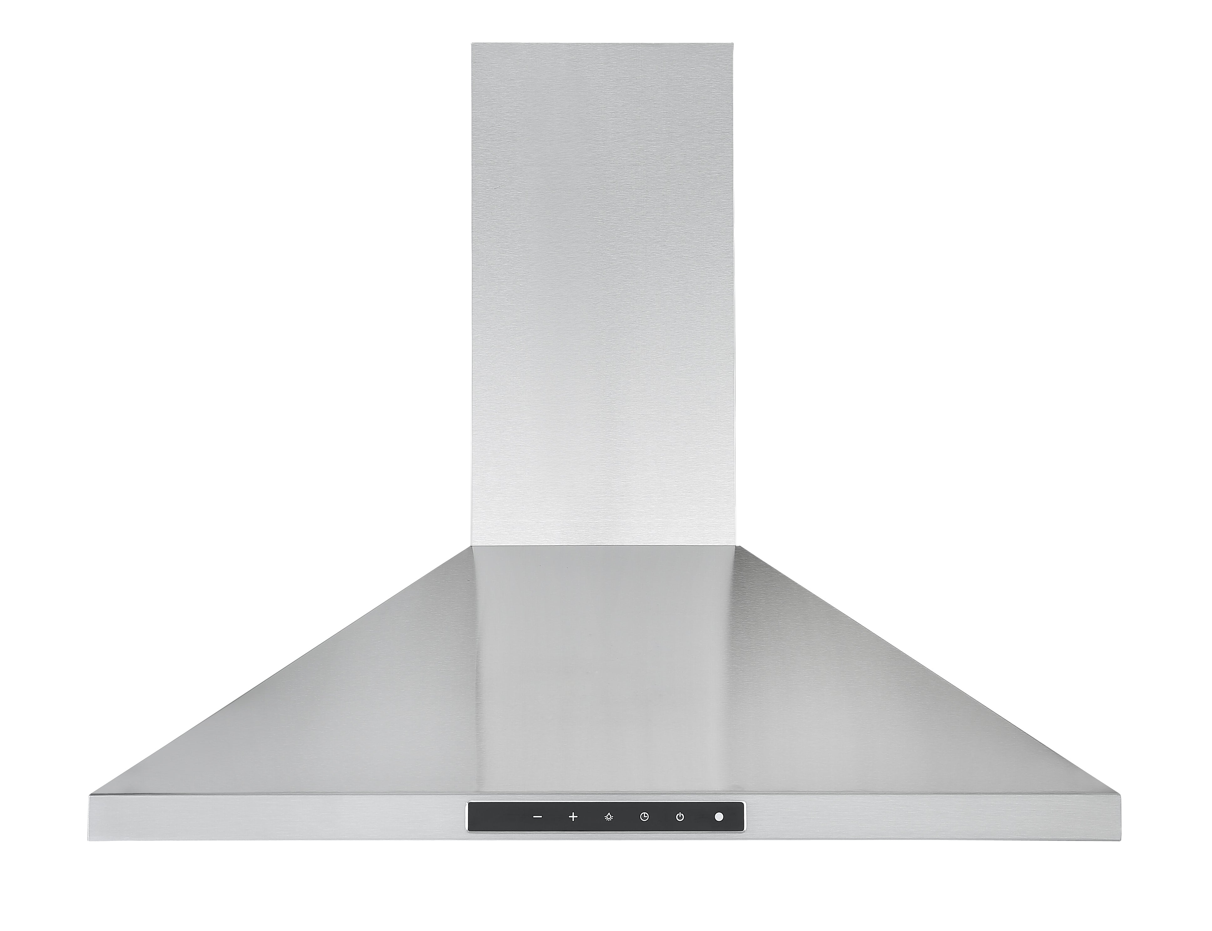 WPNL630 30 Inch Stainless Steel Wall Mount Pyramid Range Hood with Night Light - Powerful Kitchen Ventilation for Modern Homes