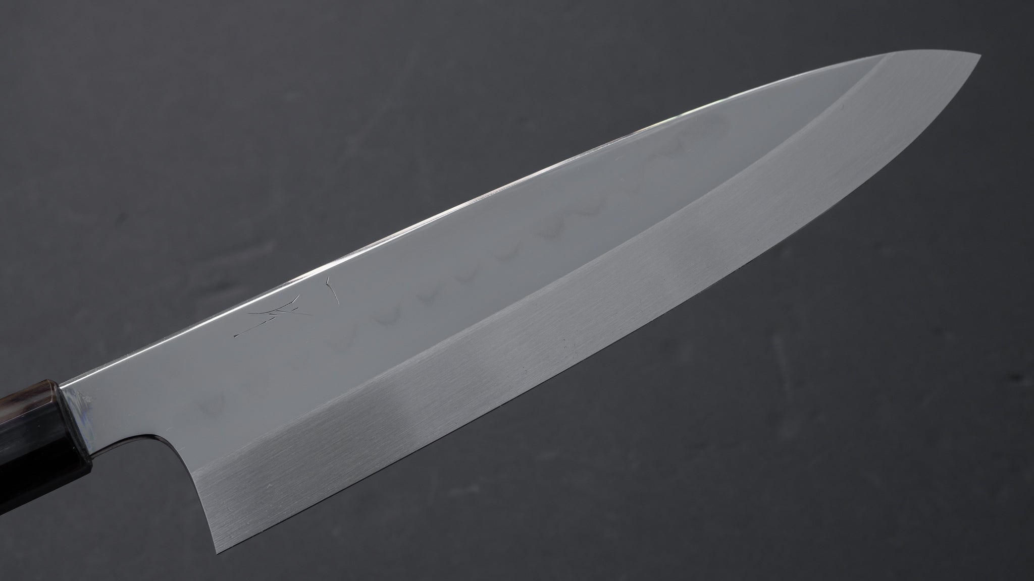 Hitohira Togashi Kambei White #1 Mizu Honyaki Gyuto 240mm Japanese Chef Knife with Taihei Ebony Handle & Saya - Premium Kitchen Knife for Professional Chefs, Sushi Masters & Home Cooking Enthusiasts