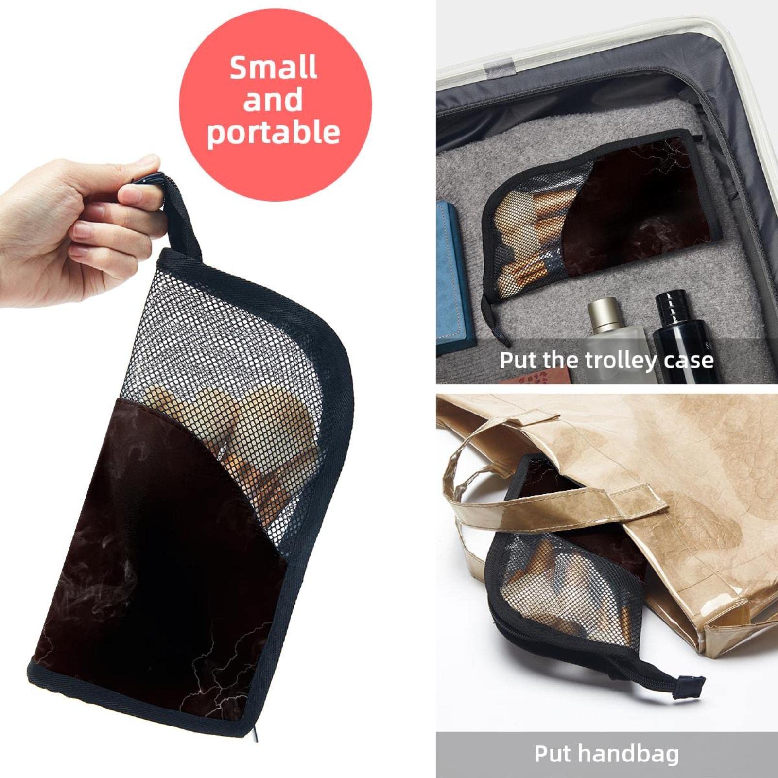 12-Piece Makeup Brush Organizer Bag with Baseball Design - Waterproof & Portable Makeup Brush Holder Case for Travel & Professional Makeup Artists