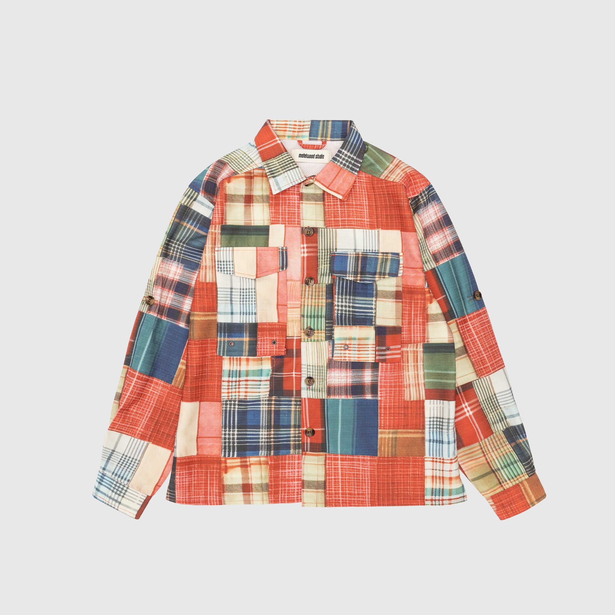 Premium Madras Patch Explorer Shirt for Men - Lightweight & Breathable Summer Casual Wear - Perfect for Outdoor Adventures & Travel