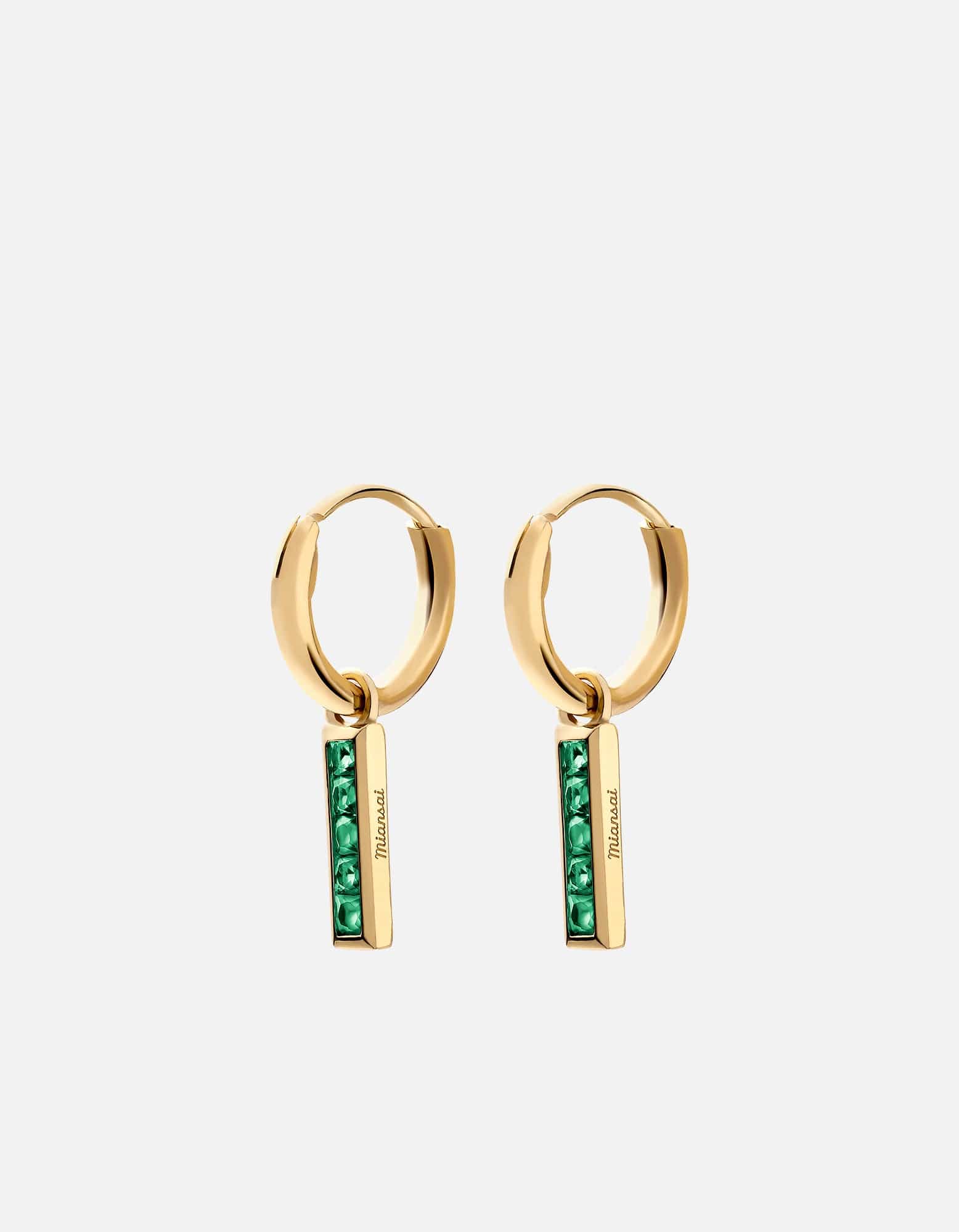 Totem Agate Huggie Earrings - 14K Gold Vermeil Hoop Earrings for Women, Dainty Boho Jewelry for Everyday Wear & Special Occasions