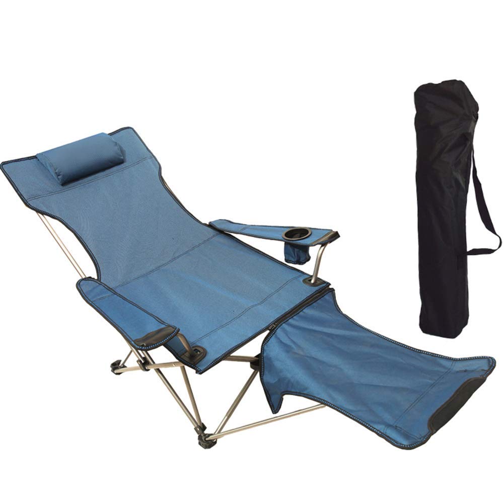 XBSLJ Folding Camp Chair for Adults - Portable Zero Gravity Lounge Chair with Adjustable Recline & Removable Footrest - Perfect for Camping, Beach, Backyard Relaxation & Outdoor Adventures