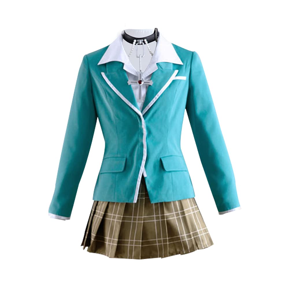 Anime Rosario + Vampire Akashiya Moka Halloween Cosplay Costume & School Uniform Full Set - Perfect for Halloween Parties, Anime Conventions & Cosplay Events