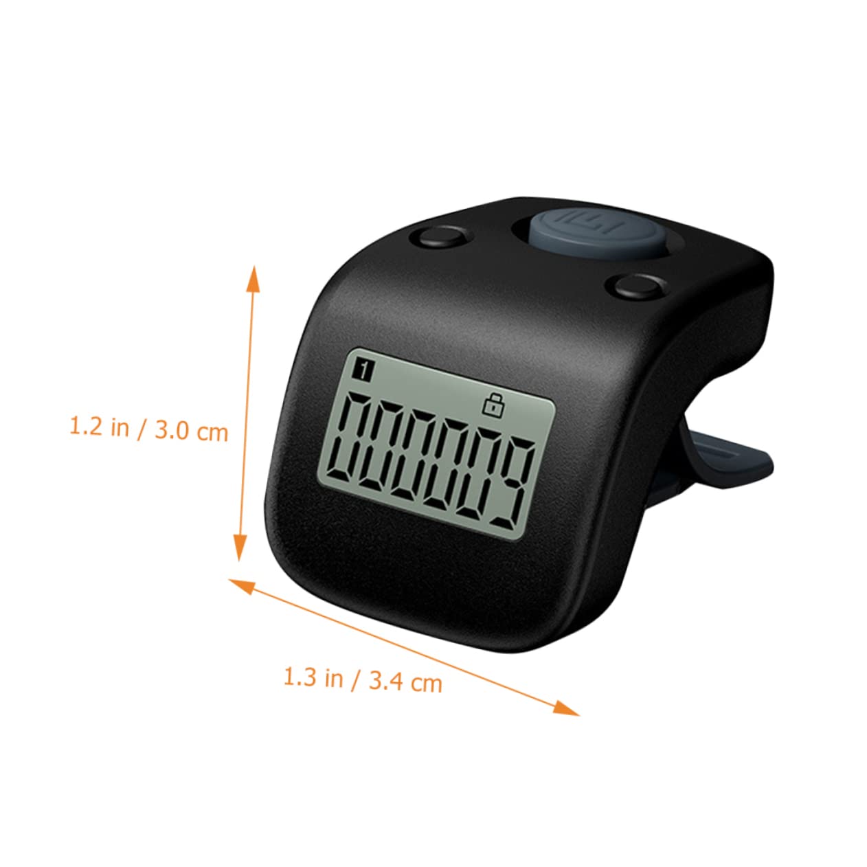 Kisangel Digital Hand Counter - Silica Gel Red Muslim Prayer Beads with LCD Display, Clicker Tally Counter for Tracking Prayers, Exercise Reps, Inventory & Events (Handheld Lap Tracker for Sports, Retail, Classroom)