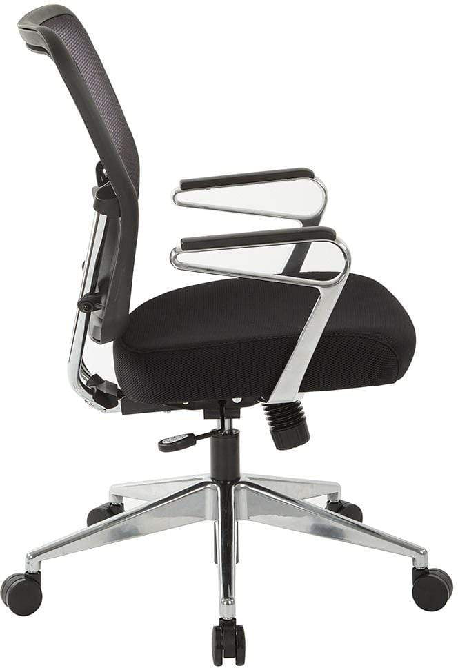 Ergonomic Air Grid® Back Support & Padded Mesh Seat Office Chair with Lumbar Support - Adjustable Height Swivel Task Chair for Home & Office Workspace [Model 213 37P91A7] - Perfect for Long Hours Sitting, Gaming, and Computer Work