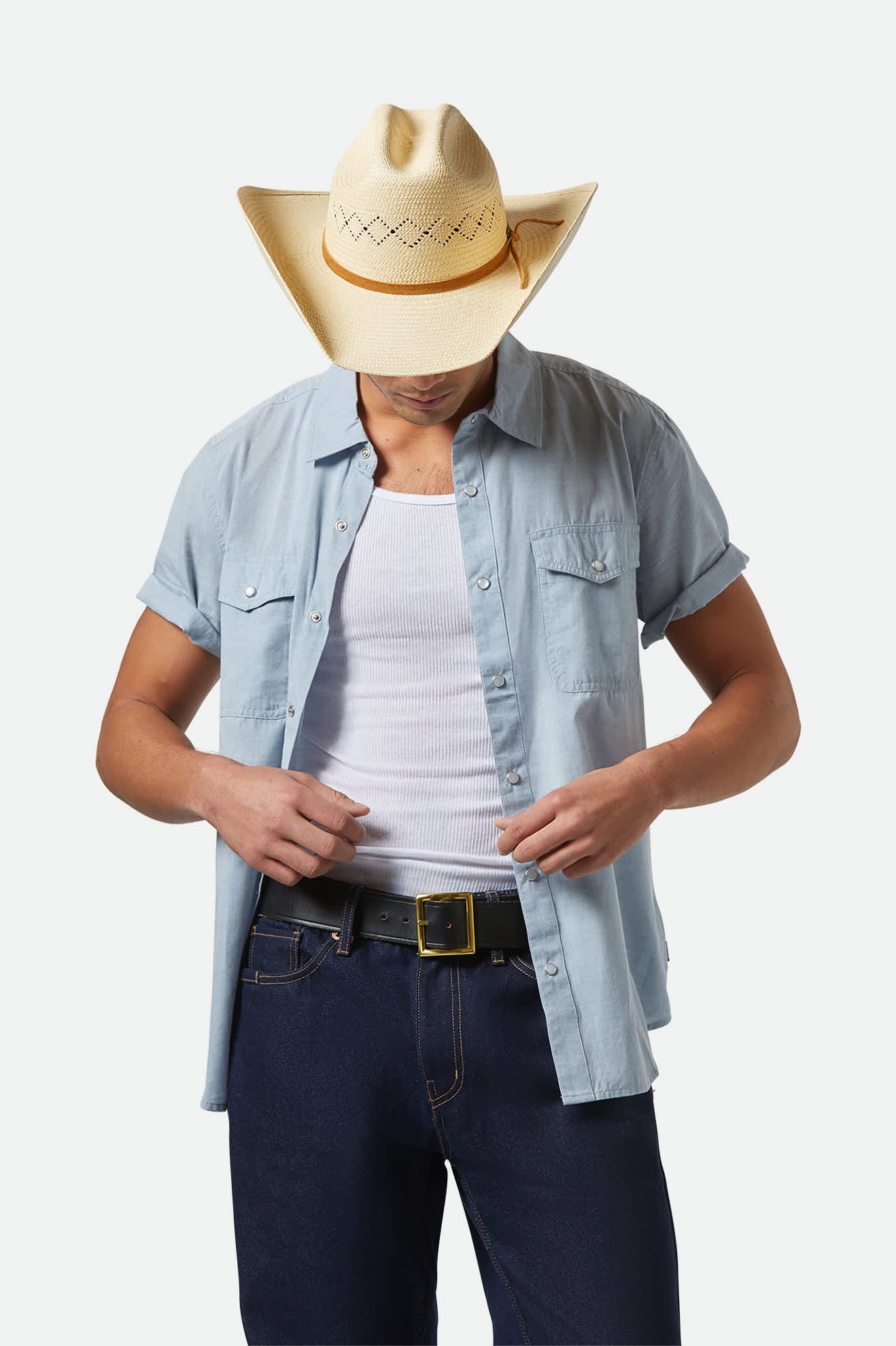 Laredo Panama Straw Cowboy Hat for Women - Catalina Sand - Perfect for Summer, Beach, Outdoor & Western Fashion