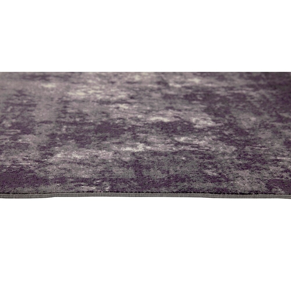 Amethyst Skies Purple Grey Area Rug 5'3 x 7'6 - Soft Modern Boho Rug for Living Room, Bedroom & Dorm Decor