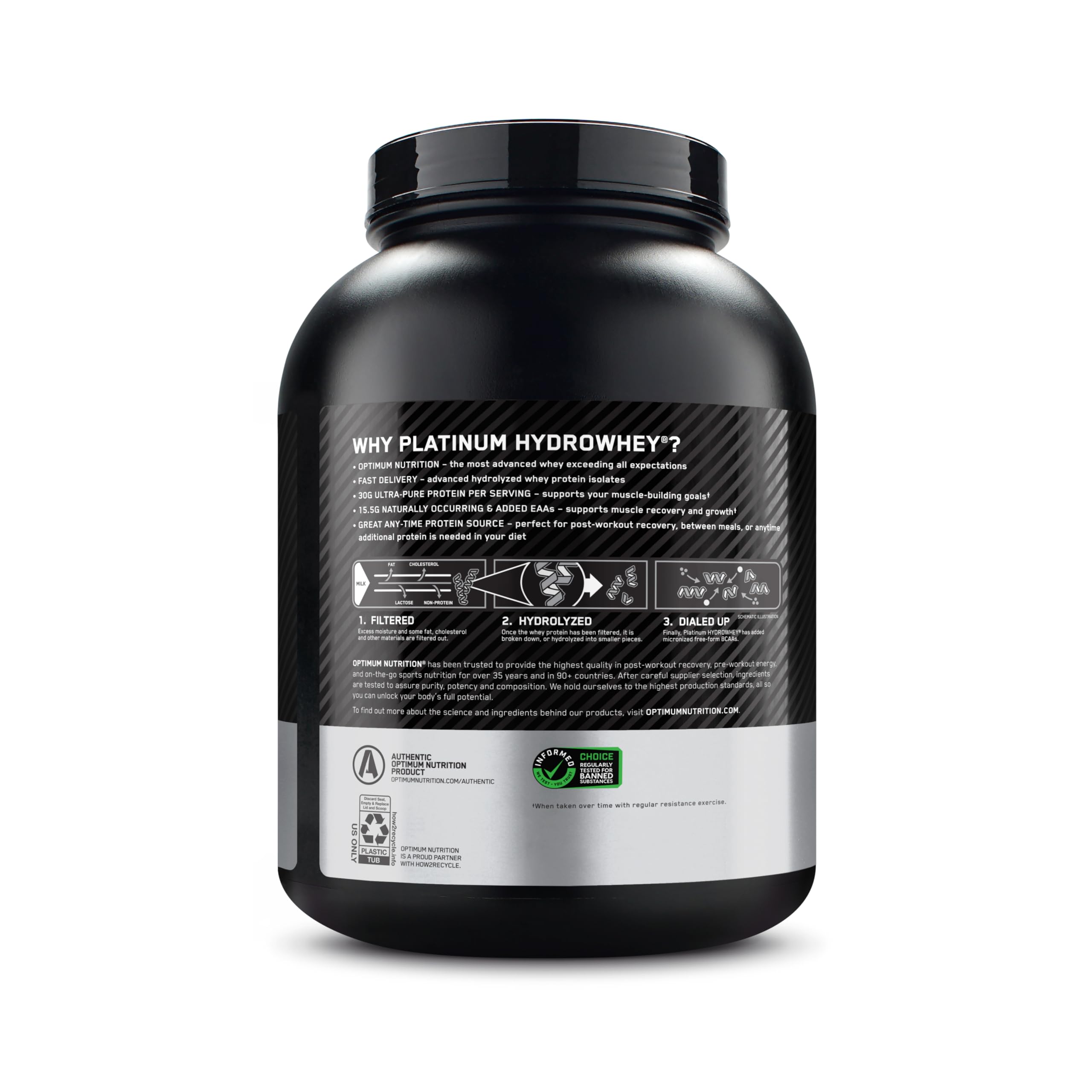 Optimum Nutrition Platinum Hydrowhey Protein Powder - 100% Hydrolyzed Whey Isolate, Velocity Vanilla Flavor, 3.5lbs (Pack May Vary) | Fast Absorption for Post-Workout Recovery & Muscle Growth