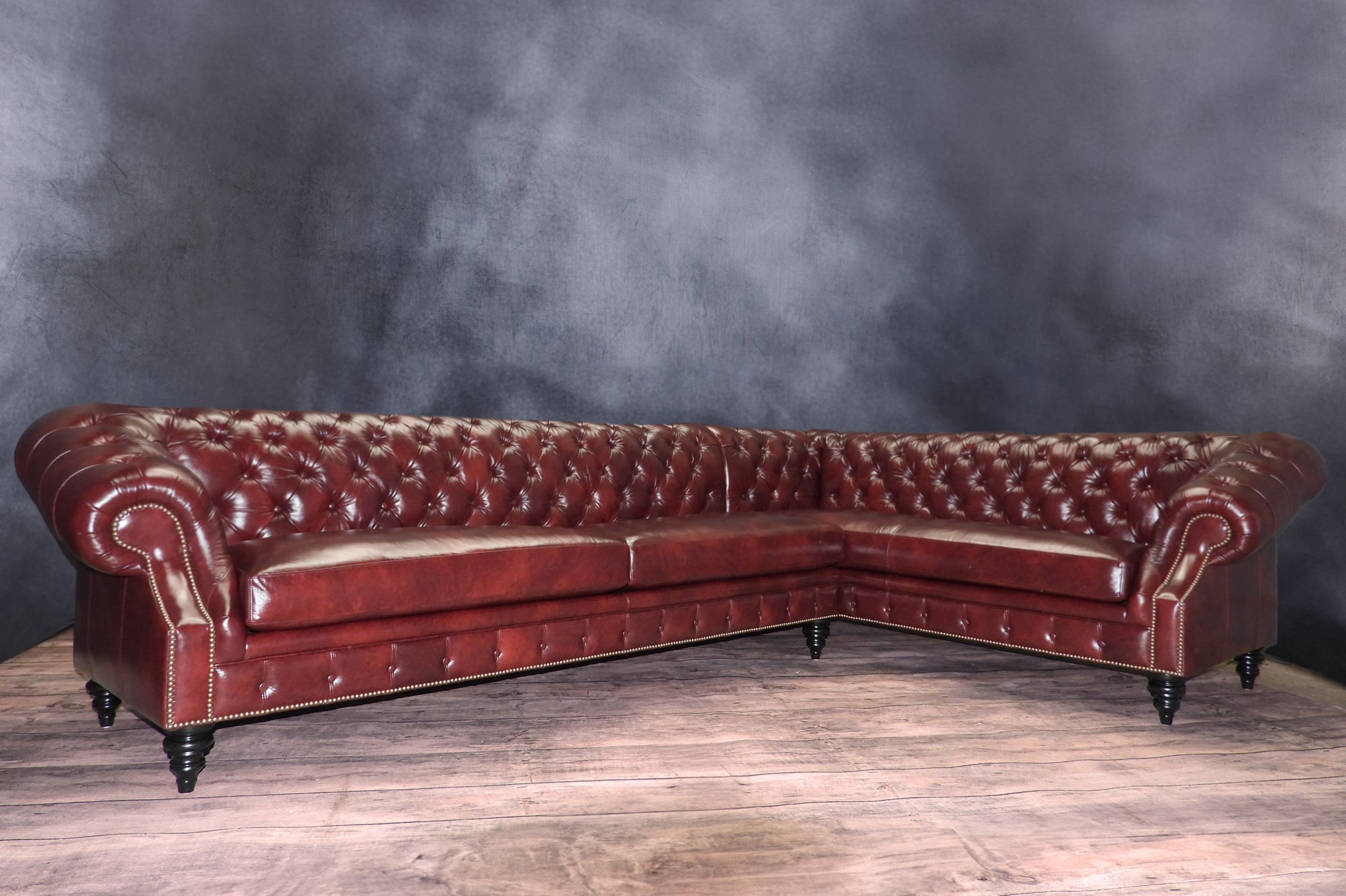 Luxury Opulence Genuine Leather Sectional Sofa - Modern & Comfortable Living Room Furniture for Home Theater, Lounge, and Family Gatherings