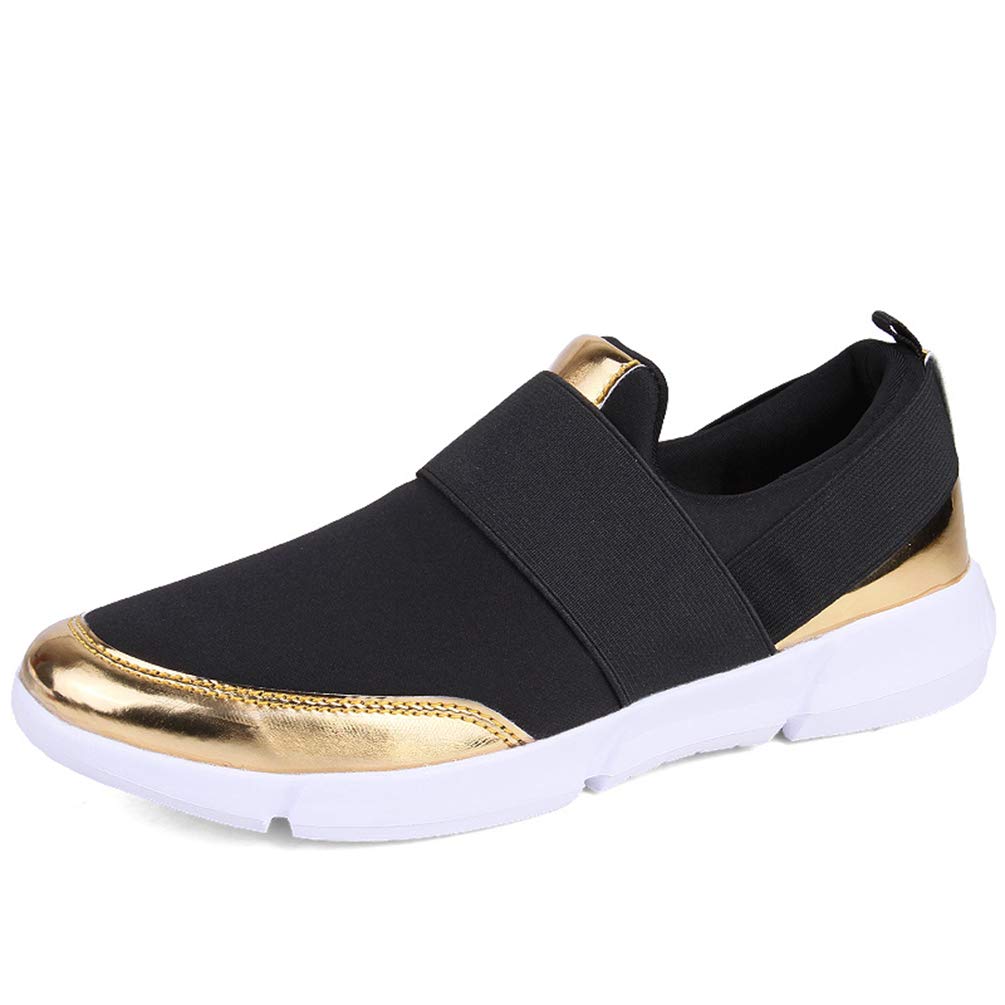 JOYBI Women's Slip-On Loafers - Breathable Stretch Fabric Flats for Casual Walking & Outdoor Activities | Comfortable Mesh Sneakers for Work, Travel & Daily Wear