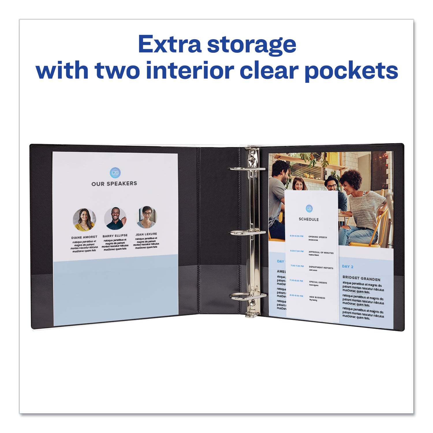 Avery® Durable 3-Ring Binder with DuraHinge™ Technology - 2