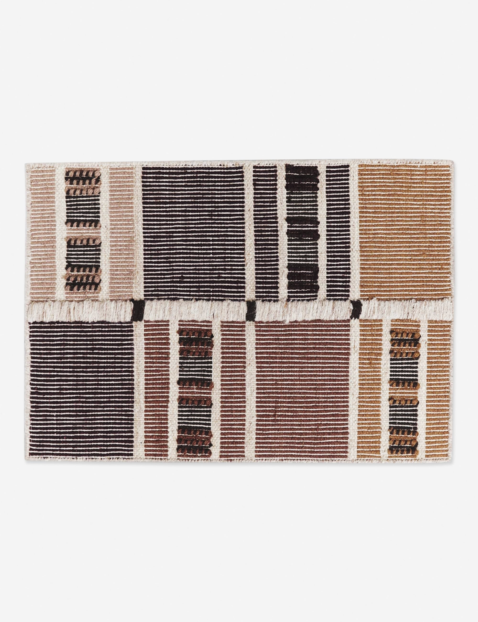Anni Flatweave Wool Rug by Nina Freudenberger - Handmade Bohemian Style Area Rug for Living Room, Bedroom & Nursery - Soft & Durable Natural Fiber Home Decor