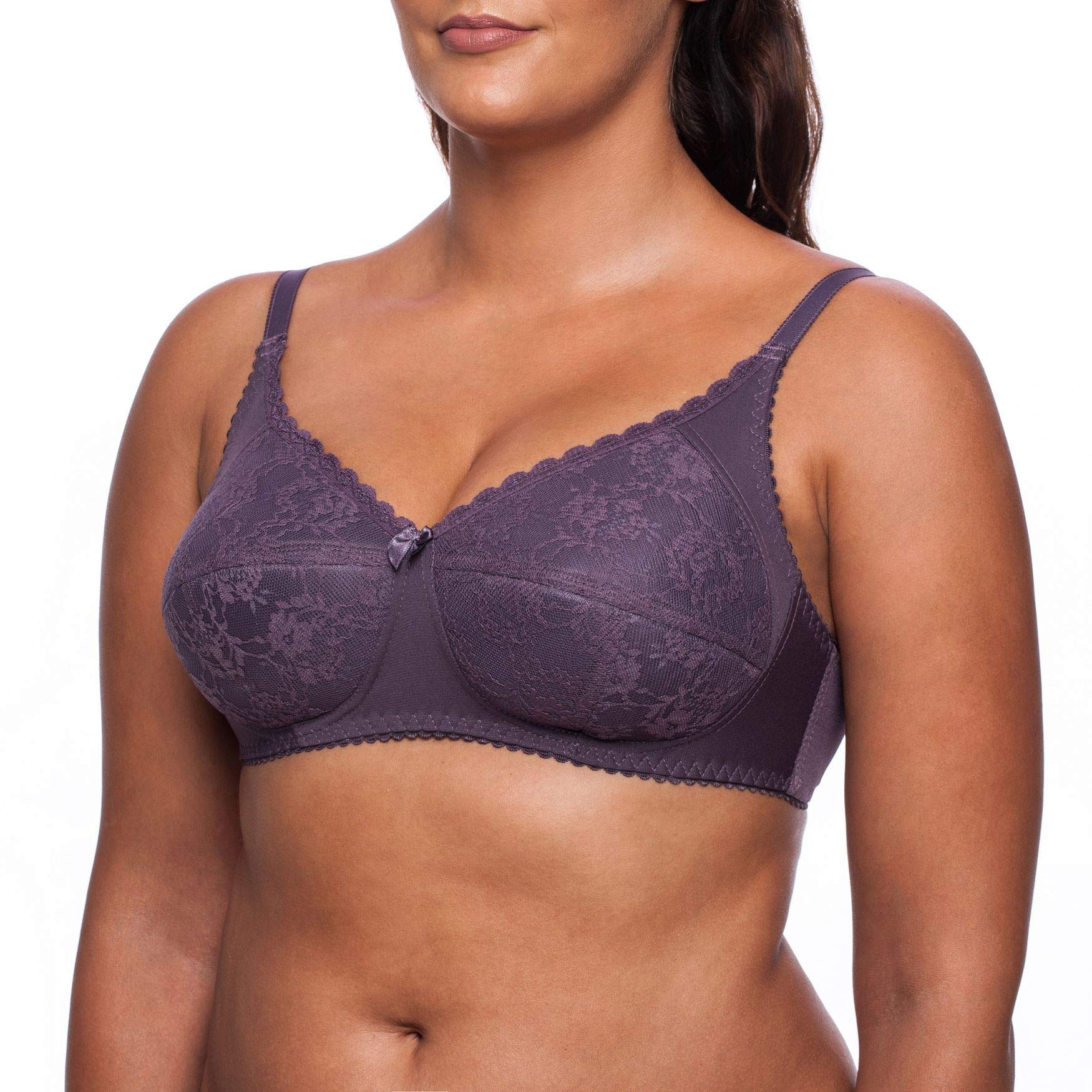 Frugue Women's Padded Wireless Plus Size Minimizer Bra - Comfortable Full Coverage Support for Everyday Wear & Active Lifestyles