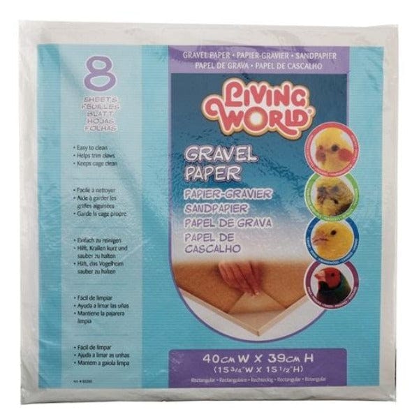 Living World Gravel Paper - Natural Hamster & Small Pet Bedding - Safe, Absorbent & Odor Control for Cages, Habitats & Terrariums