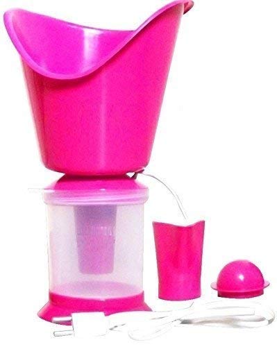 Professional Bhajan Facial Steamer & Vaporizer with 3 Attachments - Facial Sauna, Nose Steamer & Inhaler for Cough Relief | Multi-Colored with Free Mask | Perfect for Spa, Home Beauty & Cold Relief Therapy