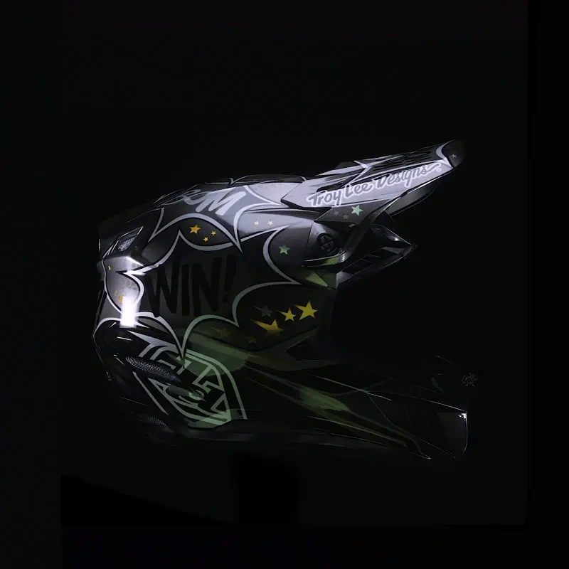 SE5 Carbon Fiber Motorcycle Helmet with MIPS Technology - Cosmic Explosion Gray Design for Racing & Street Riding Safety