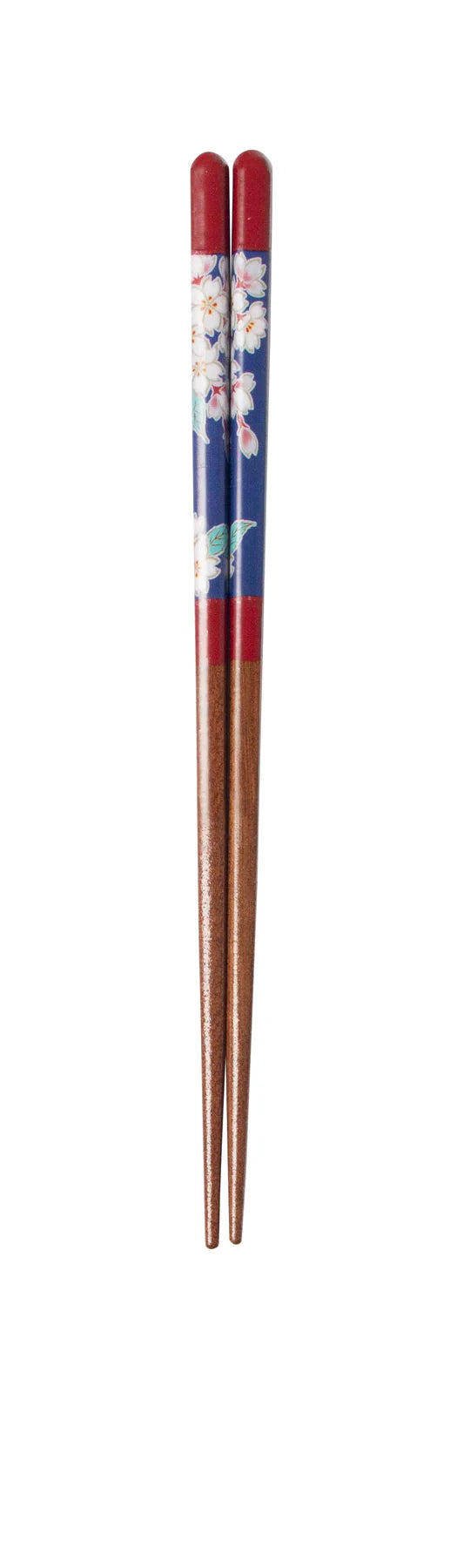 Premium Kutani Yaki & Wakasa Nuri Lacquerware Chopsticks - 21cm Cherry Blossom Design - Authentic Japanese Handcrafted Dining Chopsticks for Sushi, Asian Cuisine & Home Decor