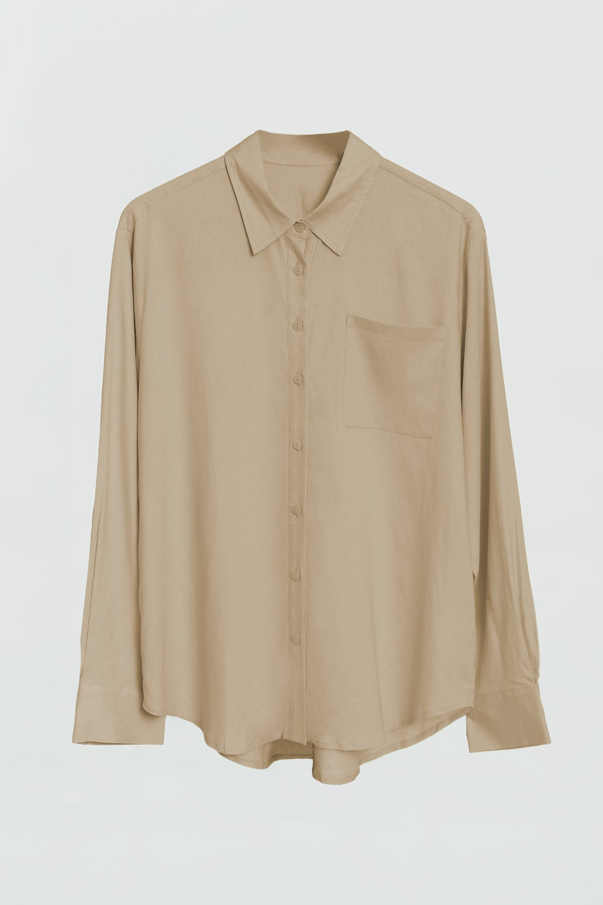 Arden Linen Button Down Shirt for Women - Breathable Coconut Color Summer Blouse | Perfect for Office, Beach & Casual Outings