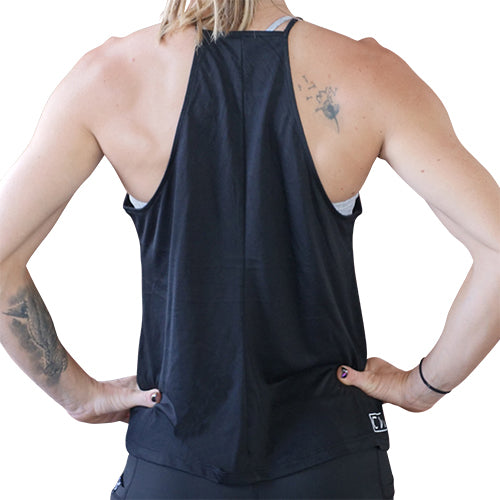 Basic High Neck Flowy Tank Top for Women - Soft Loose Fit Casual Summer T-Shirt | Perfect for Yoga, Beach, and Everyday Wear