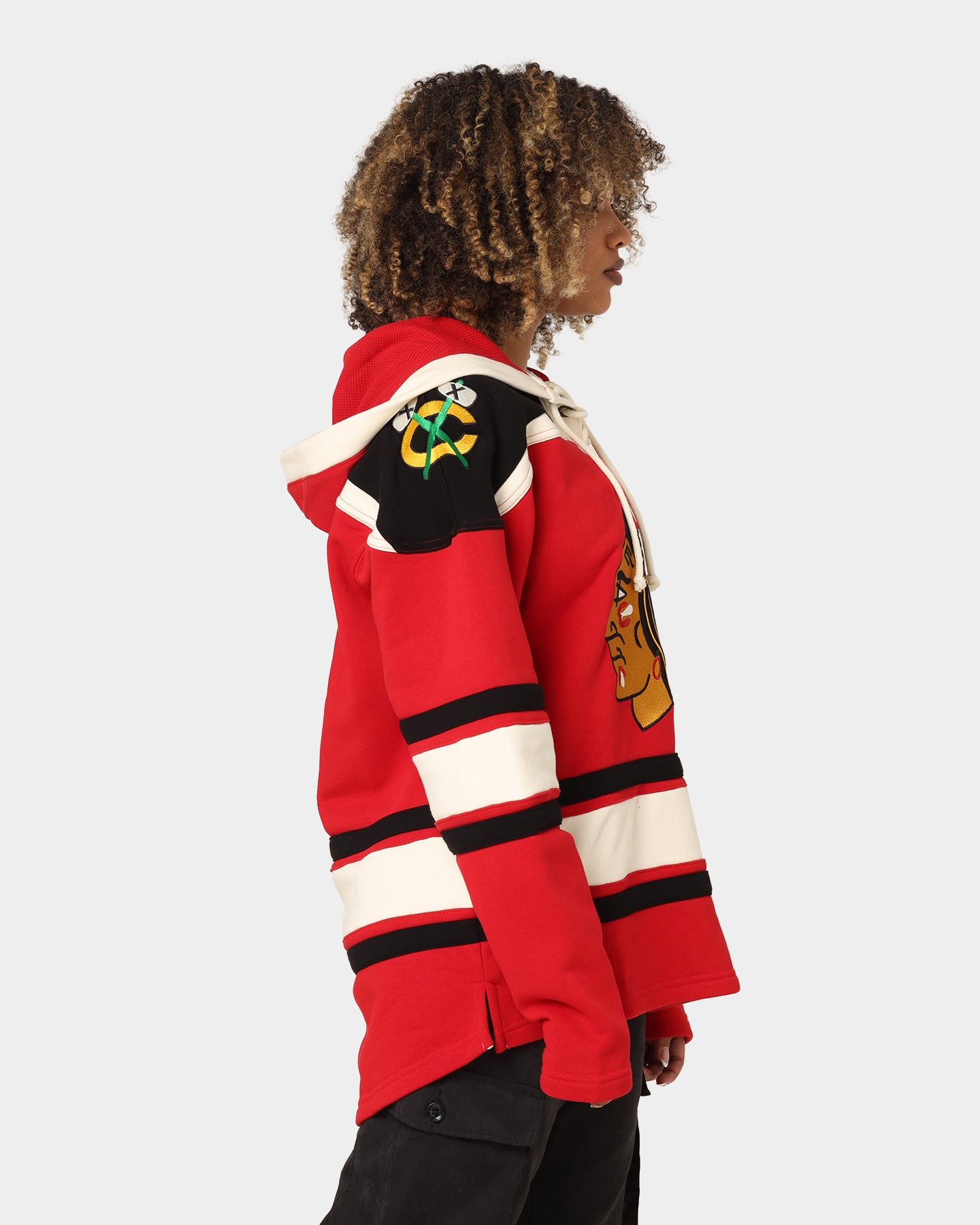 47 Brand Chicago Blackhawks Superior Lacer Hoodie - Red NHL Hockey Pullover Sweatshirt for Men & Women - Perfect for Game Day & Casual Wear