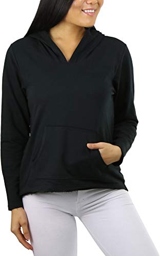 French Terry W/ Kangaroo Pocket - Black/Dark H.grey (Junior)