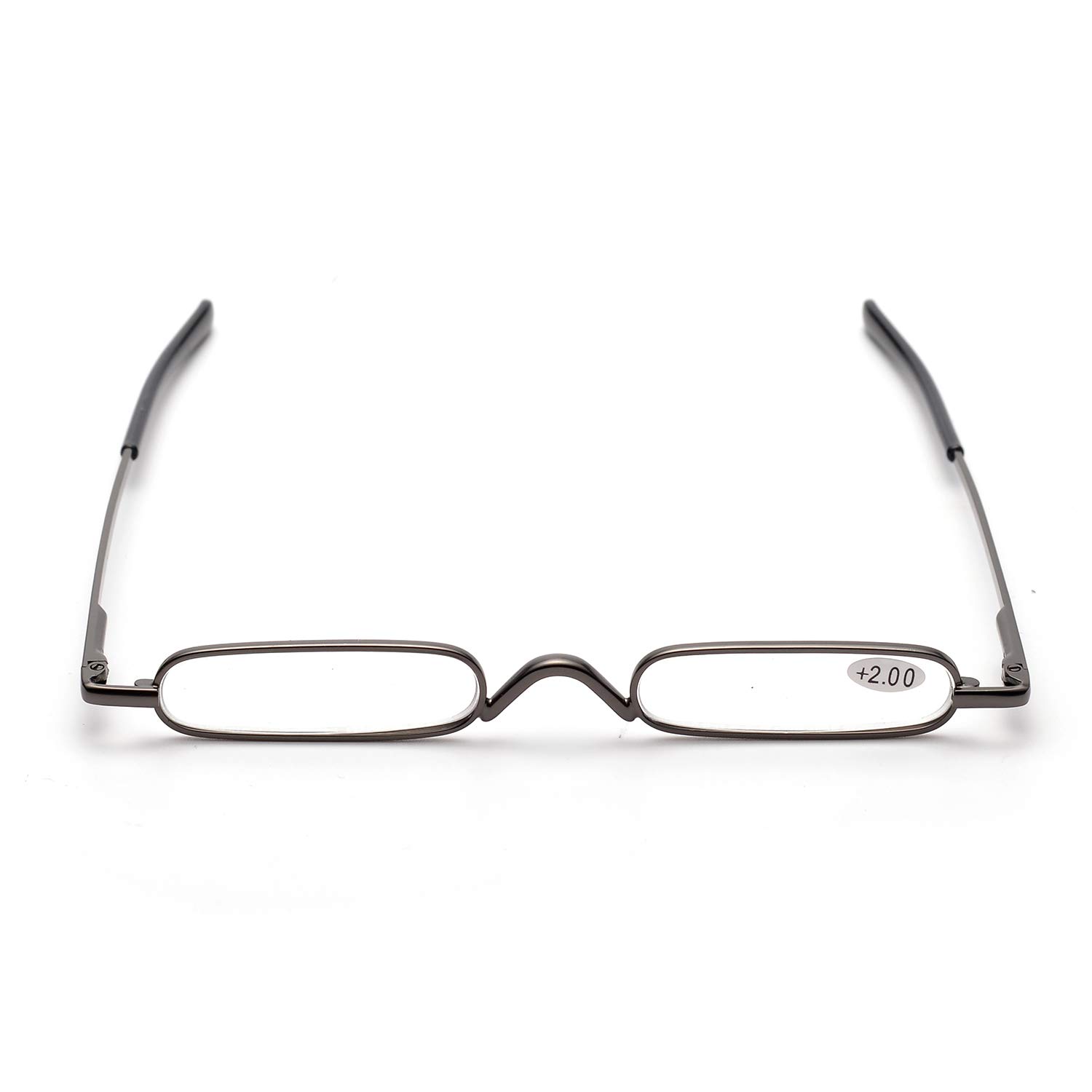 ZUVGEES Lightweight Compact Reading Glasses with Pen Clip & Portable Tube Case - Slim Foldable Readers for Men Women - Perfect for Travel, Office, and Everyday Use