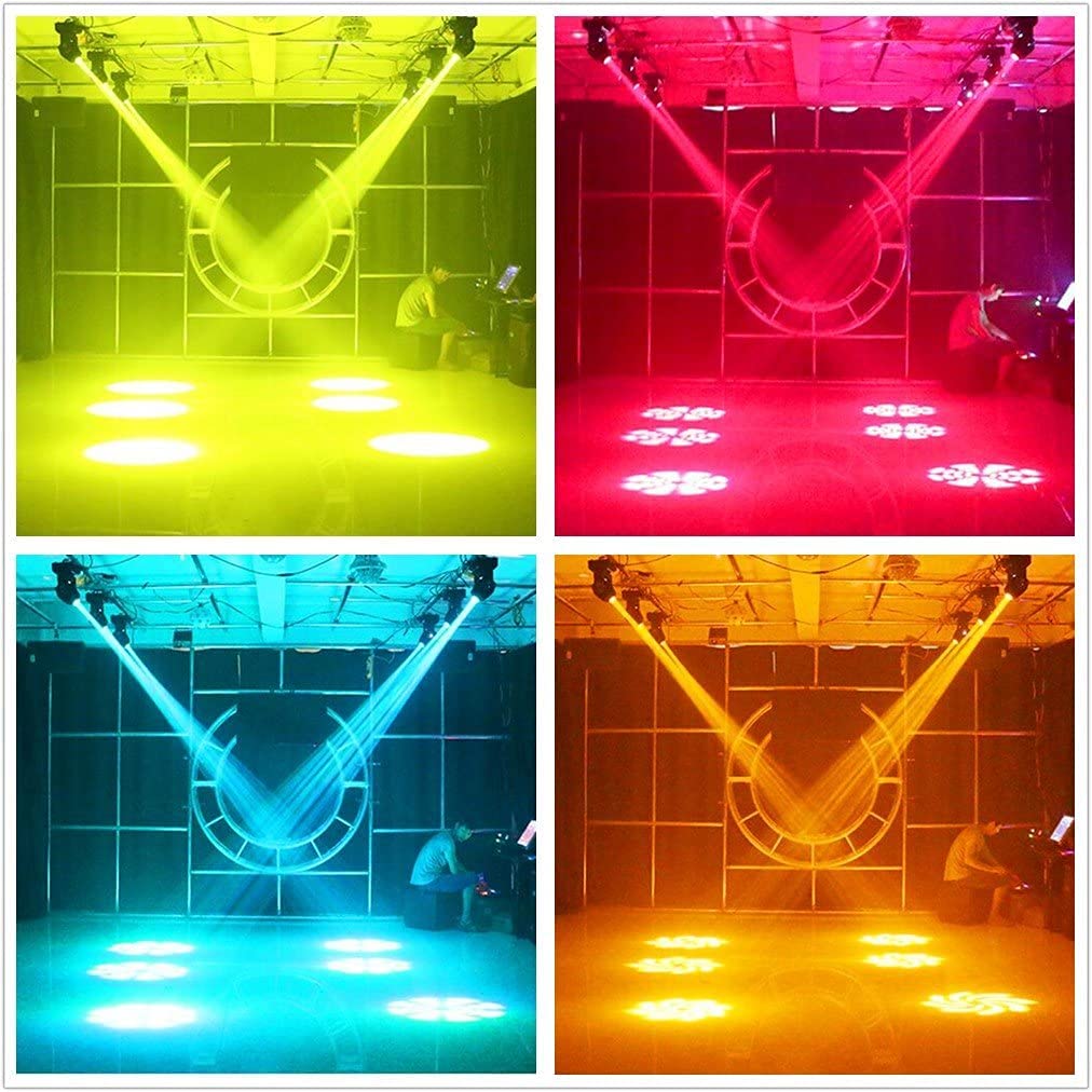 90W DMX-512 Moving Head Spotlight - 9/11 Channel Sound Activated Stage Light for DJ, Wedding, Party, KTV, Bar & Disco | Professional Lighting for Stage Shows, Concerts & Nightclubs