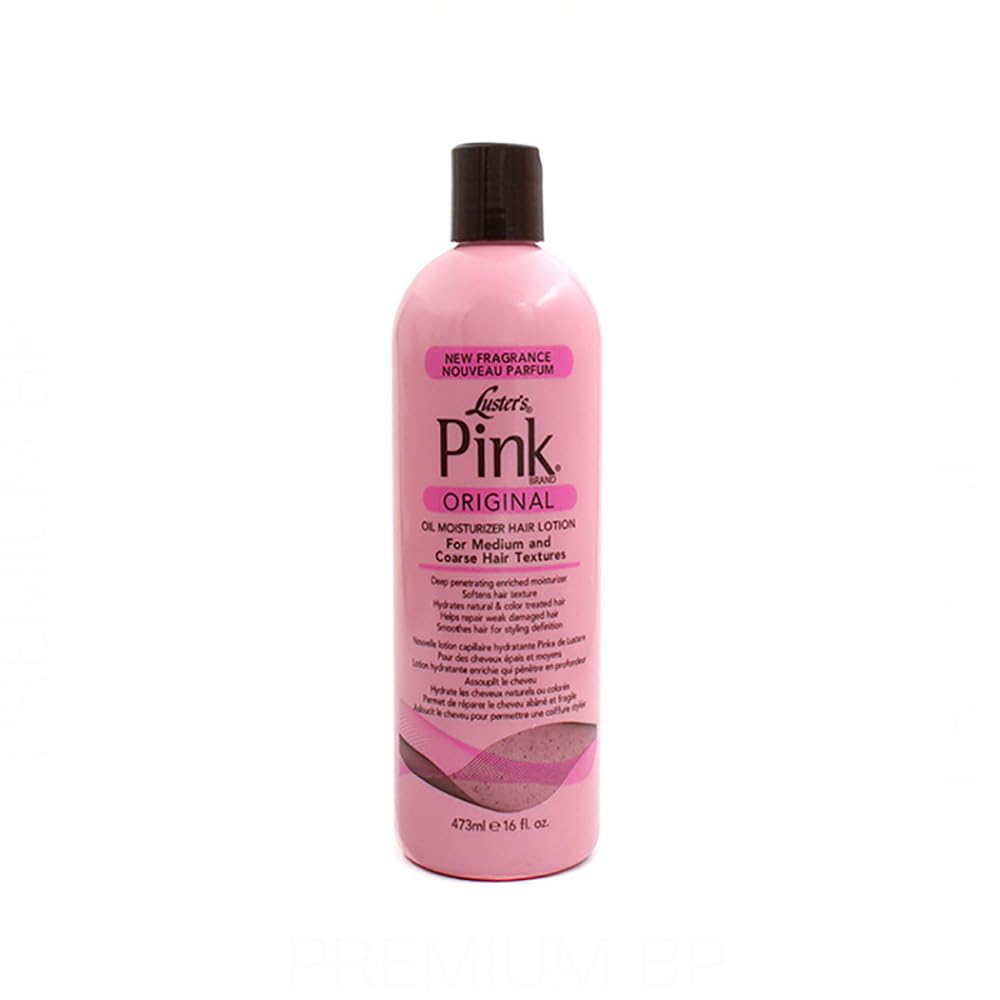 Luster's Pink Oil Moisturizer for Hair - Hydrating & Nourishing Hair Treatment with Natural Oils | Perfect for Dry, Damaged & Curly Hair Care at Home