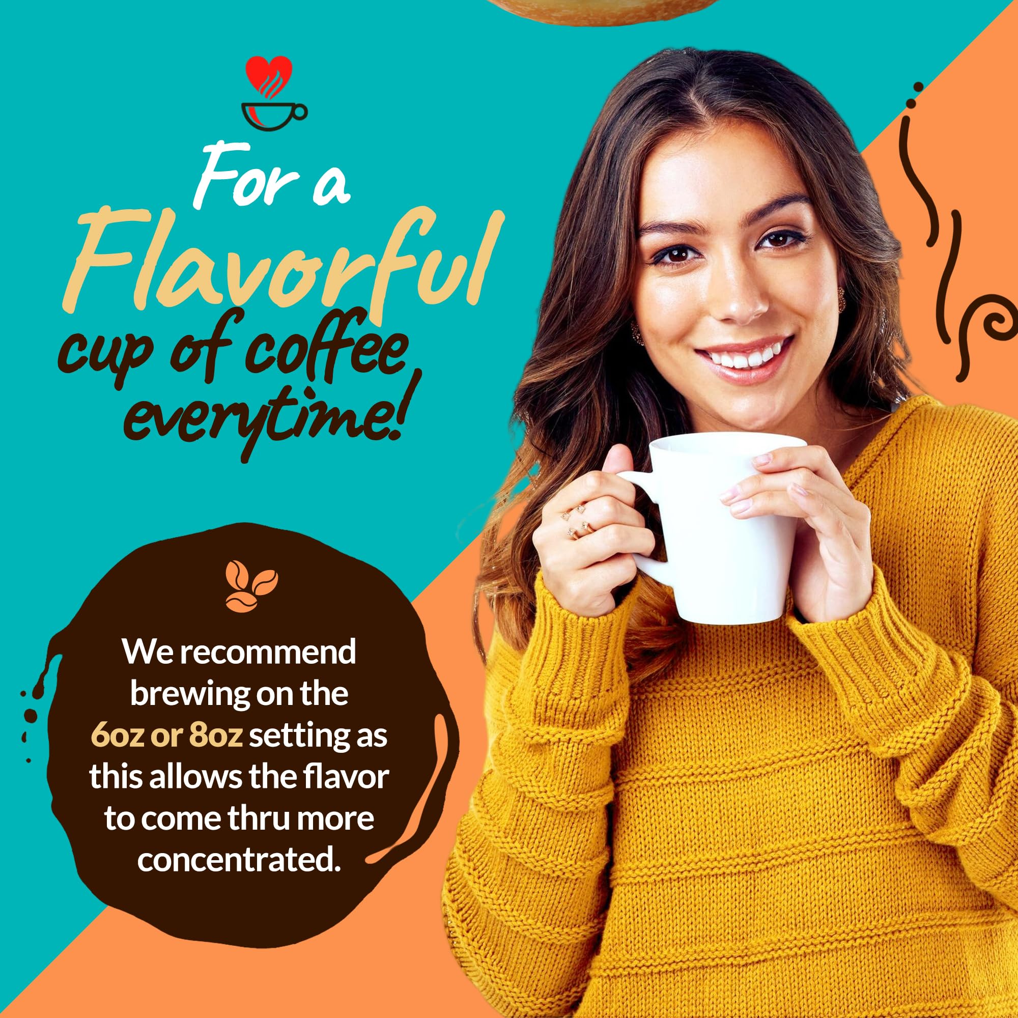 Smart Sips Jelly Donut Flavored Medium Roast Coffee Pods - 24 Count K-Cup Compatible with Keurig Brewers | Perfect for Breakfast, Office & Home Coffee Breaks