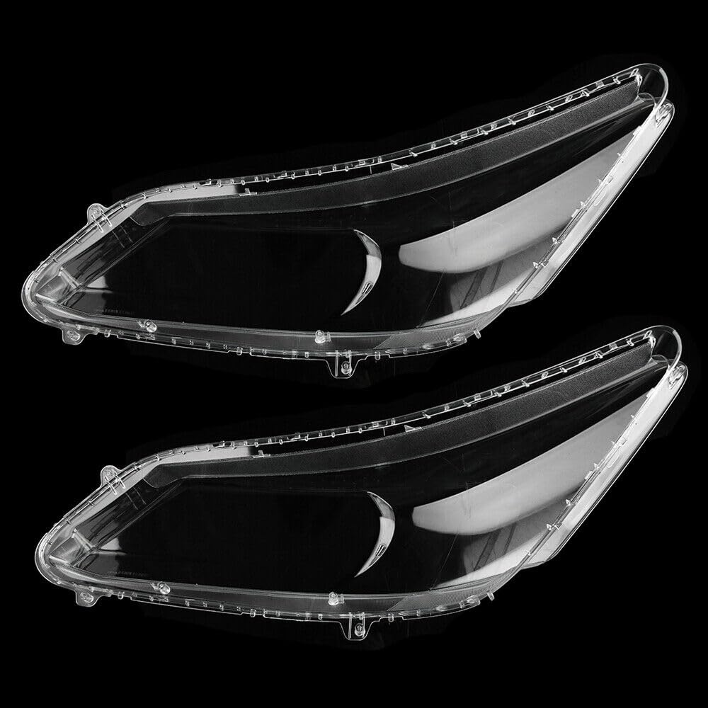 Replacement Headlight Lens Cover for 2013-2016 Honda Accord - Clear OEM Style Headlamp Lens - Perfect for Night Driving & Foggy Conditions