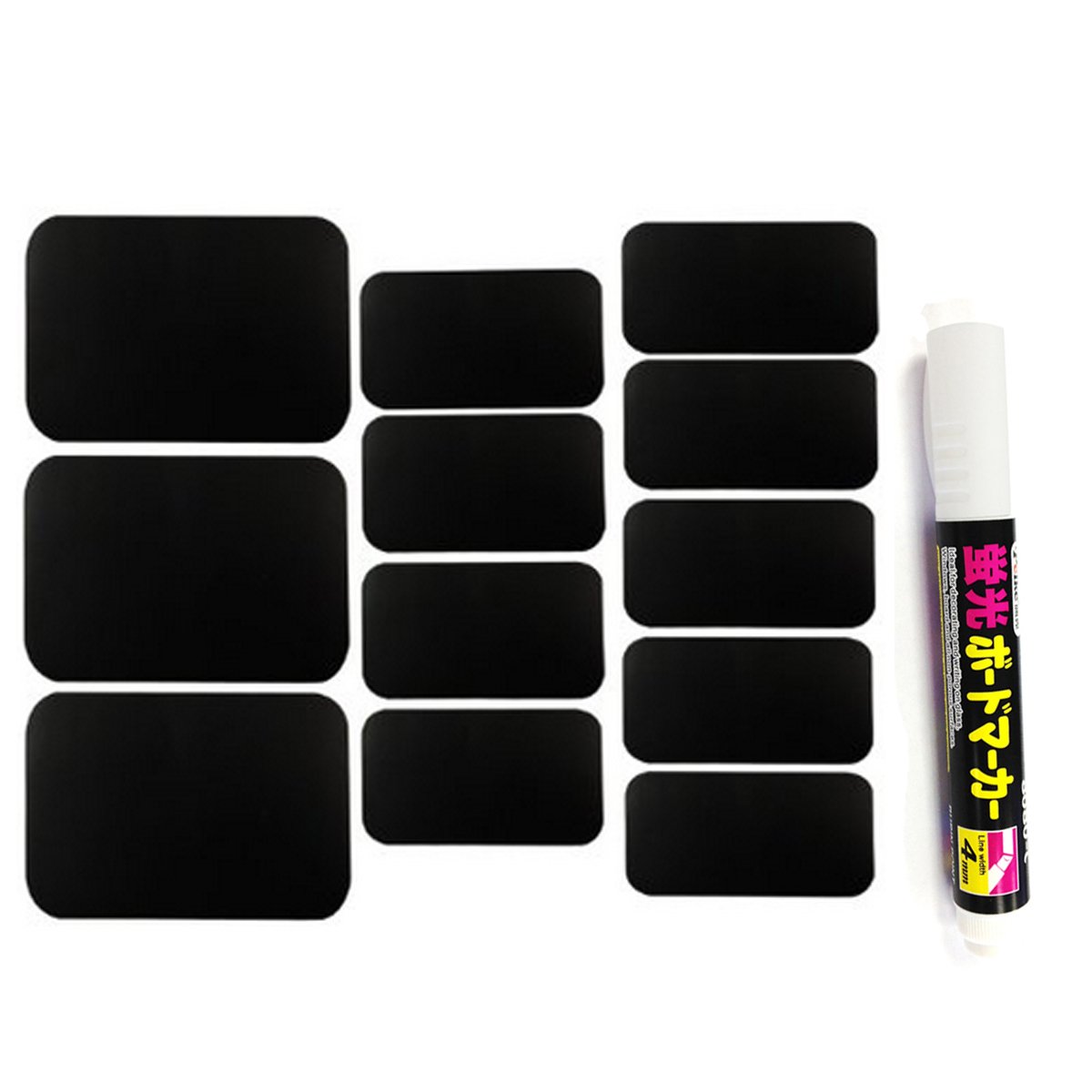 Allydrew 32-Piece Chalkboard Labels Set - Multiple Sizes for Home Organization, Pantry Labeling & Wedding Decor - Includes Chalk Marker - Perfect for Jars, Containers & Gift Tags