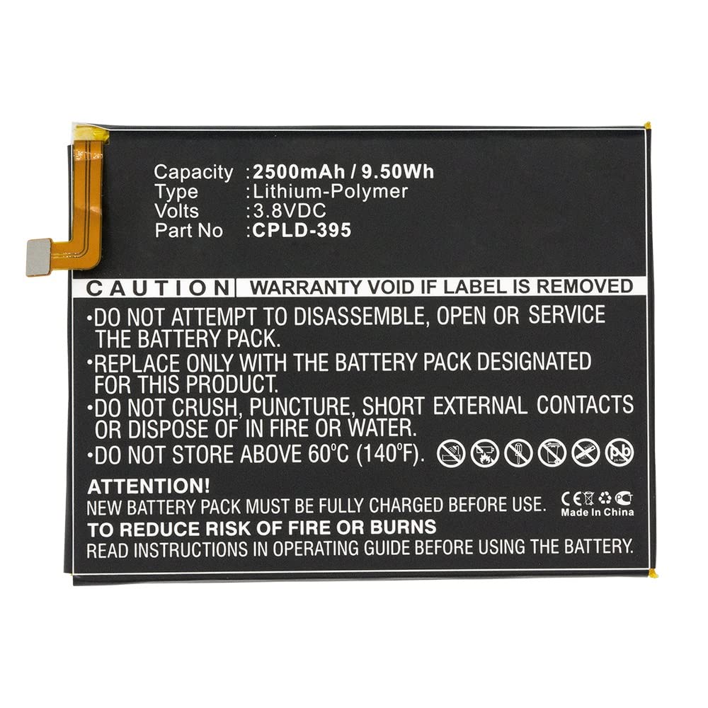 Synergy Digital Coolpad CPLD-395 Battery - 2500mAh Li-Pol for Extended Use