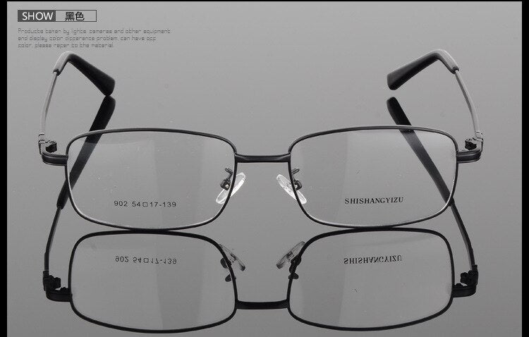 Bclear Men's Full Rim Eyeglasses Gold Plated Frame S902 - Stylish Reading Glasses for Work, Driving & Daily Use