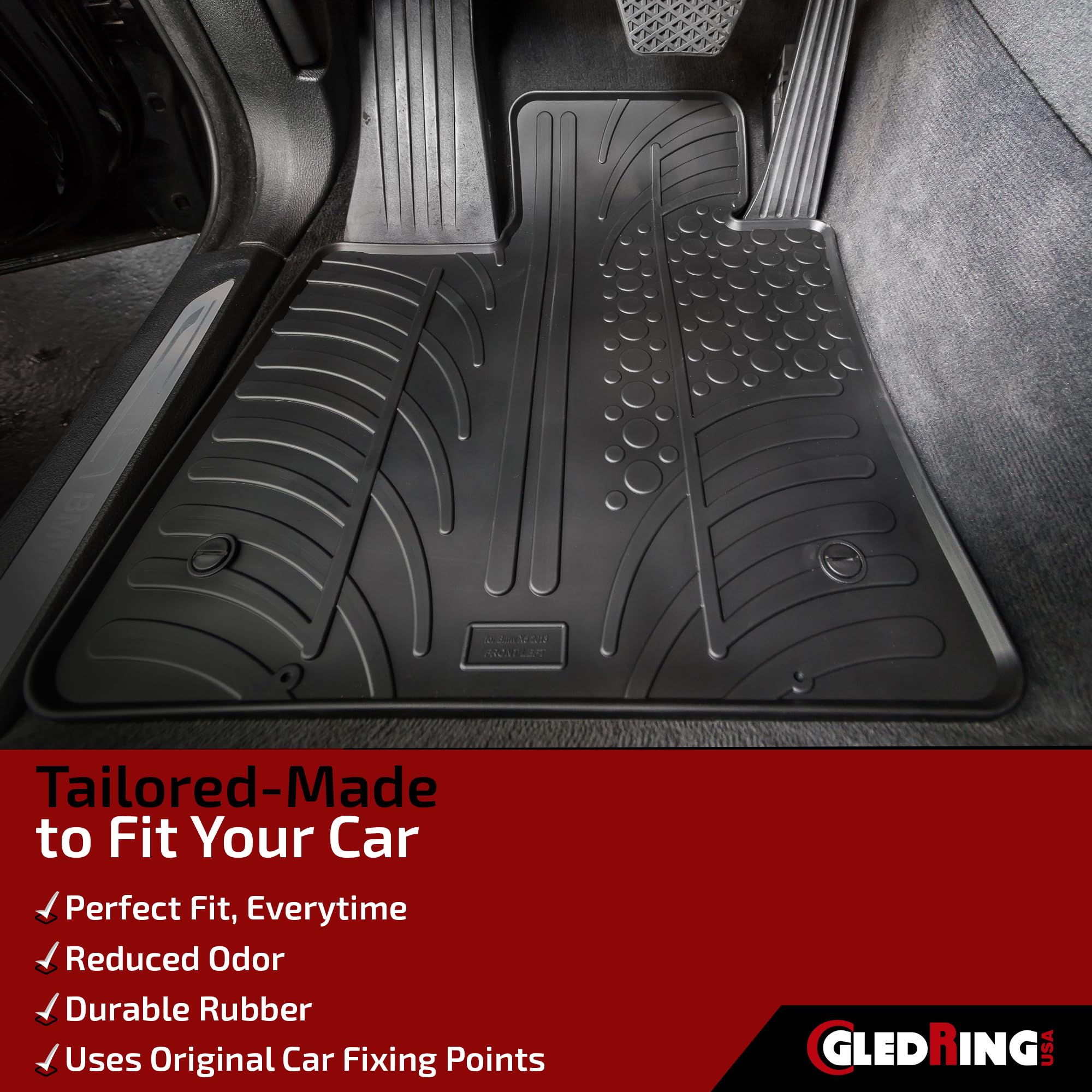 Premium Custom Fit Floor Mats for Audi A3 Sedan/Sportback (8V) 2015-2020 - All-Weather Protection & Perfect Fit - Ideal for Daily Commute, Road Trips & Car Protection