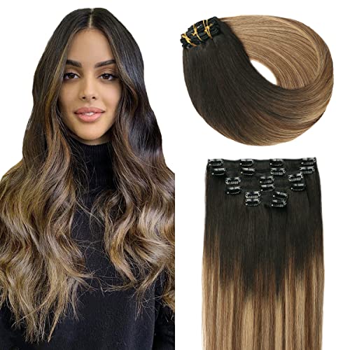 Premium Double Weft Clip-in Human Hair Extensions - 100% Remy Human Hair for Length & Volume | Perfect for Parties, Weddings & Everyday Styling