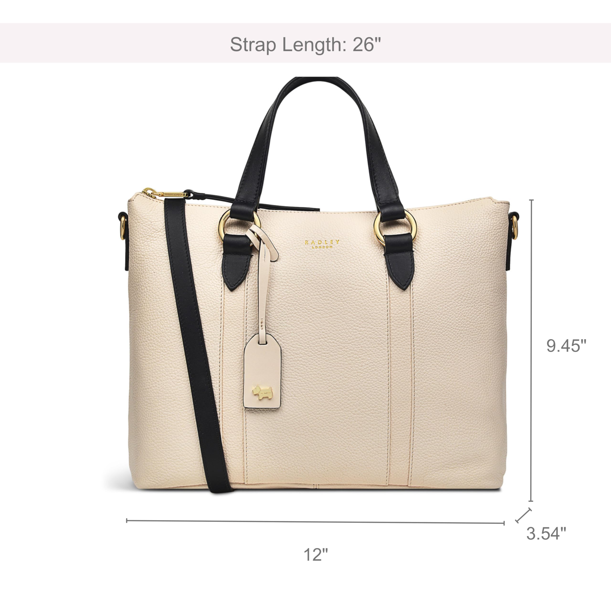 RADLEY London Westbourne Medium Zipper Satchel Crossbody Bag for Women - Genuine Leather Handbag, Perfect Everyday Purse for Work, Travel & Shopping