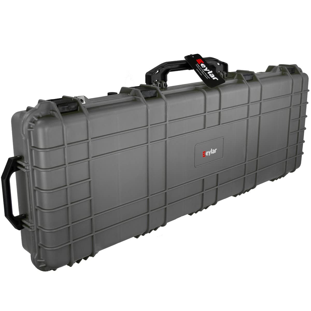 Eylar Overland Rugged Low Profile Storage Rack - 44 Inch Hard-Shell Cargo Case (Gray) | Durable Roof Top Carrier for Camping, Road Trips & Outdoor Adventures