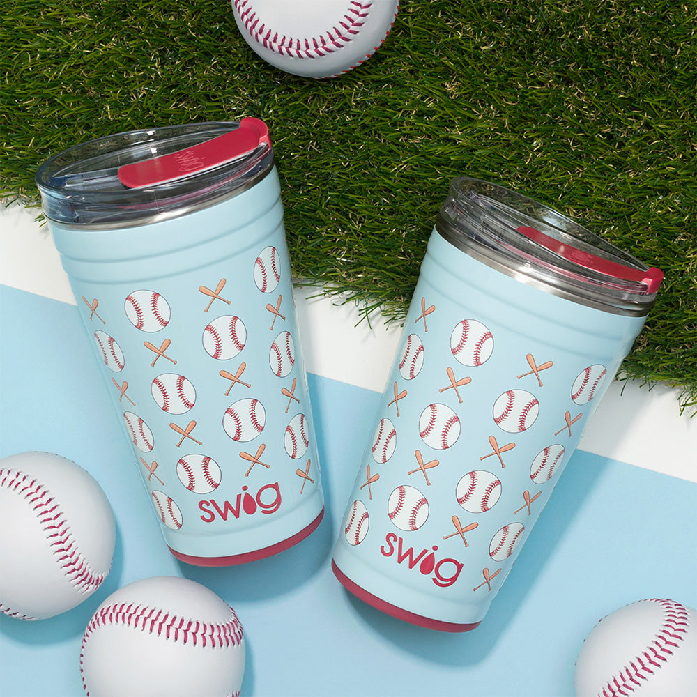 24oz Home Run Party Cups - Bulk Disposable Plastic Cups for Beer, Soda & Cocktails - Perfect for BBQs, Tailgates & Game Day Parties