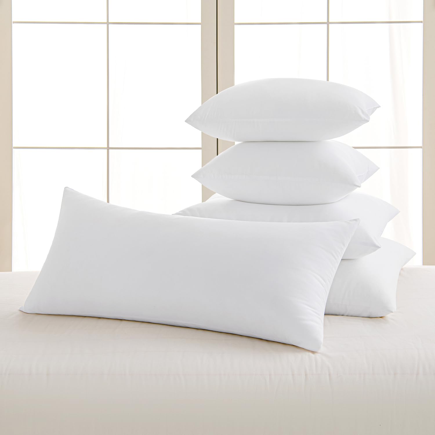 MIULEE 14x36 Inch Premium Throw Pillow Insert - Soft Polyester Microfiber Pillow Stuffer for Sofa, Bed & Couch - Perfect for Home Decor, Living Room Accent & Cozy Comfort
