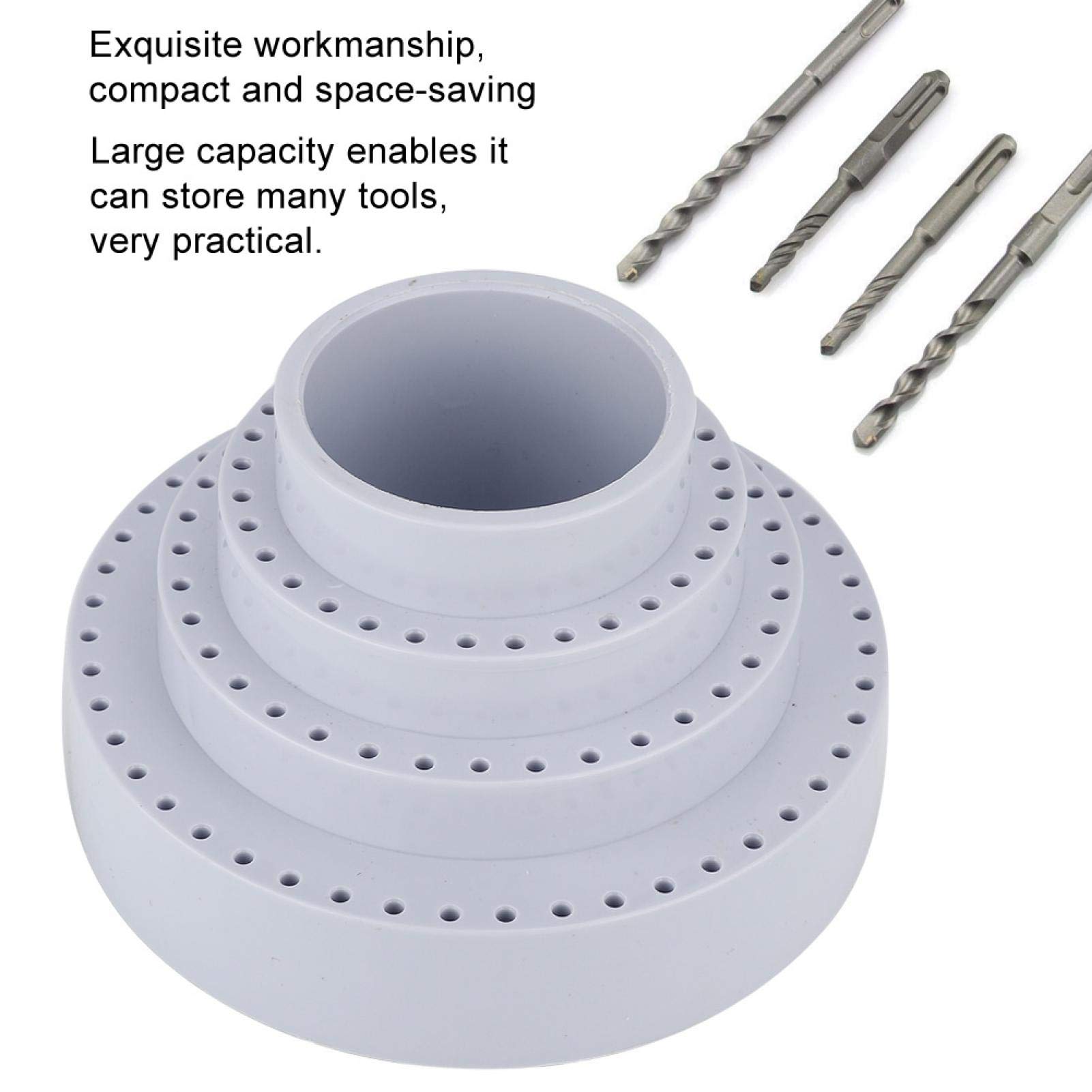 Durable Plastic Drill Bit Storage Case - Large Capacity Portable Organizer for Home & Industrial Use | Perfect for Workshop, Garage & Job Site Organization
