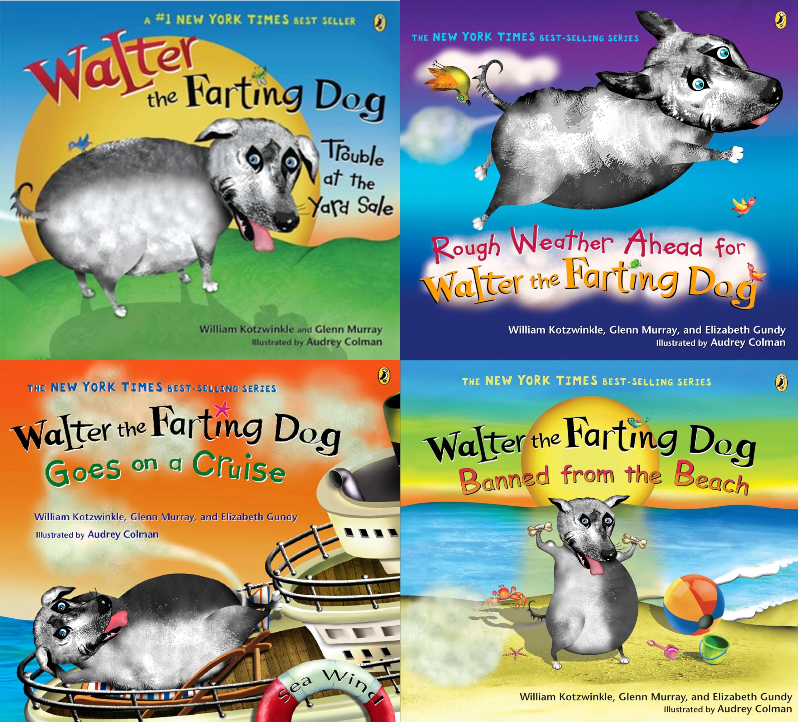 Walter the Farting Dog Gift Set - 4 Book Collection | Funny Children's Books for Kids Ages 4-8 | Perfect for Birthday Gifts, Classroom Reading & Family Storytime
